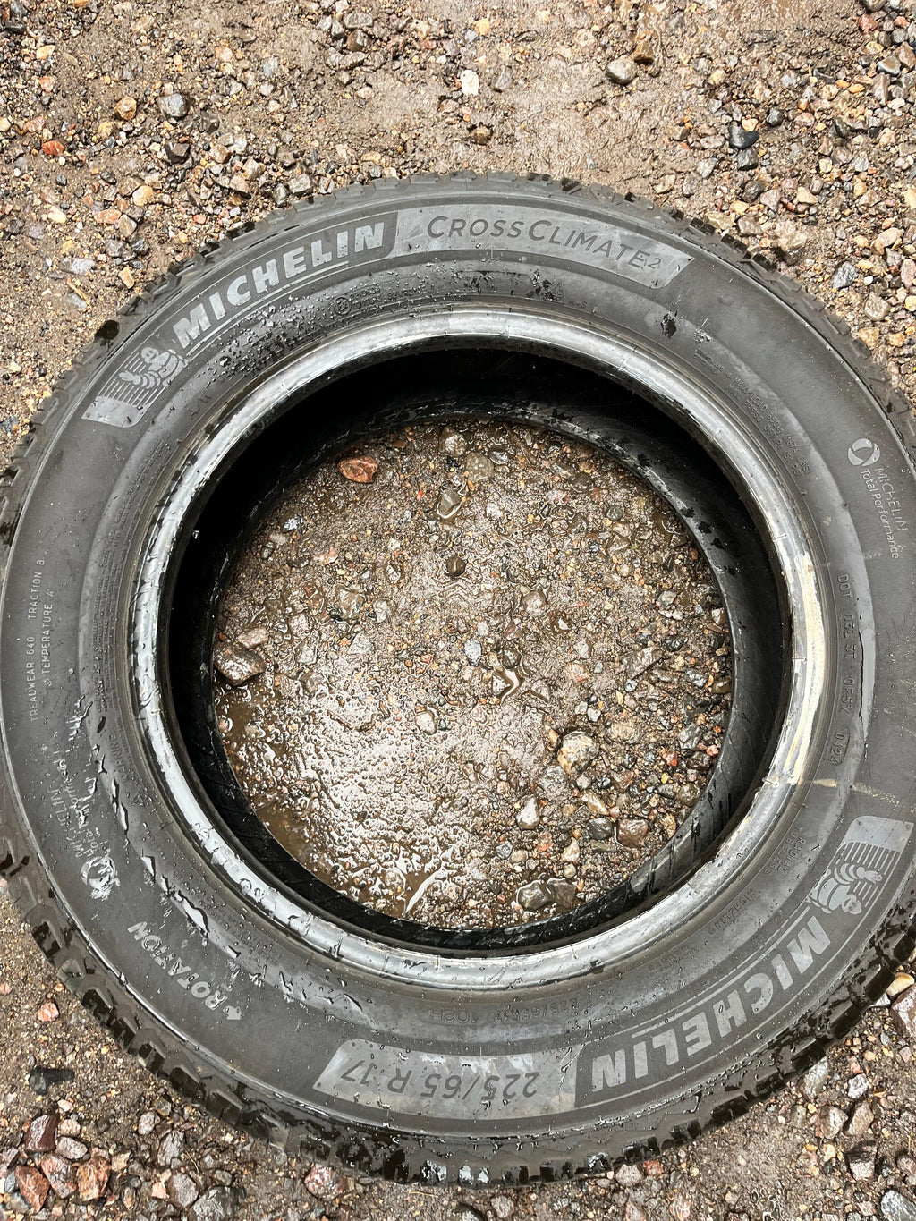 225/65R17 Pair (2 Used Tires) Michelin CrossClimate