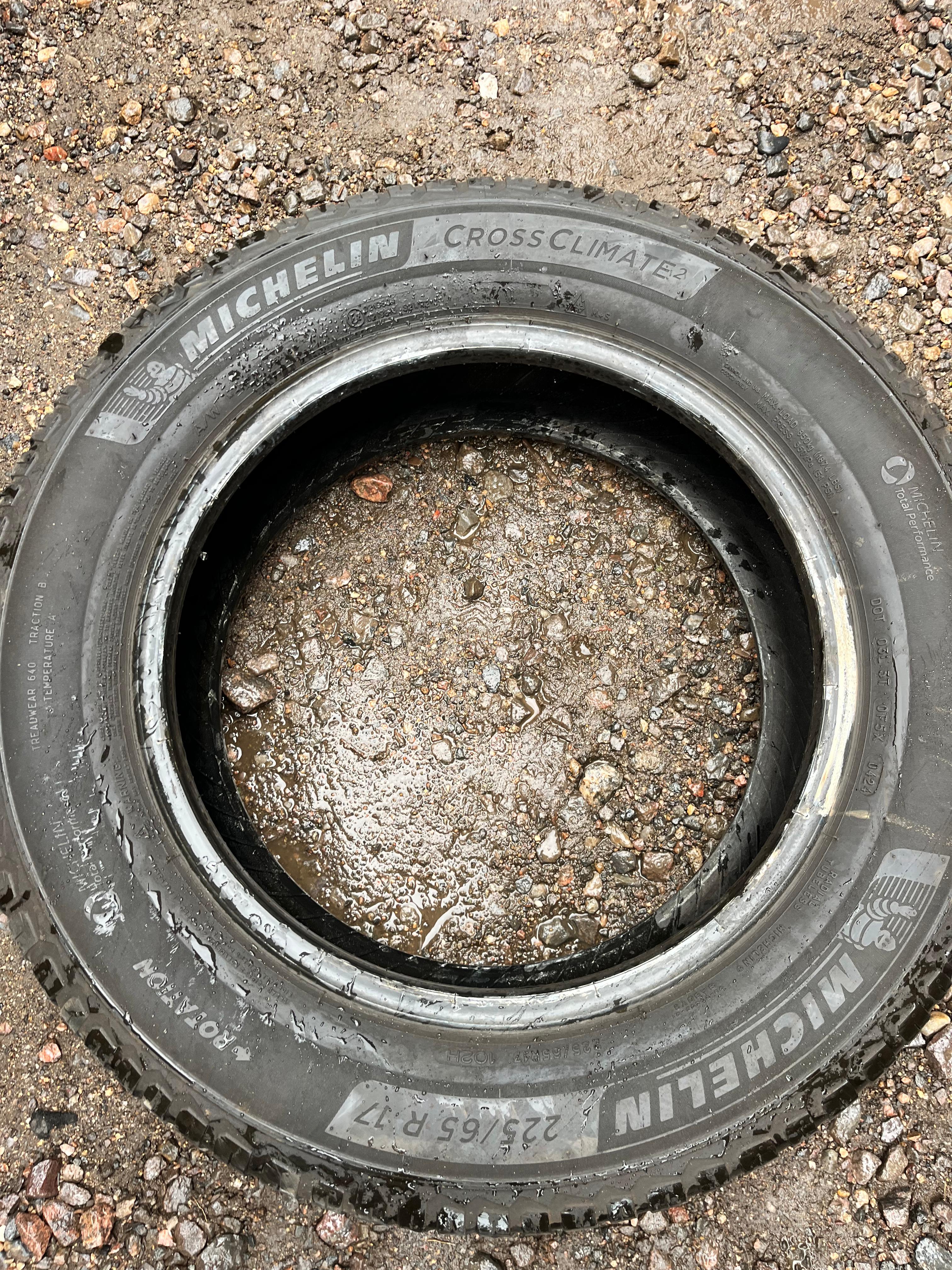 225/65R17 Pair (2 Used Tires) Michelin CrossClimate