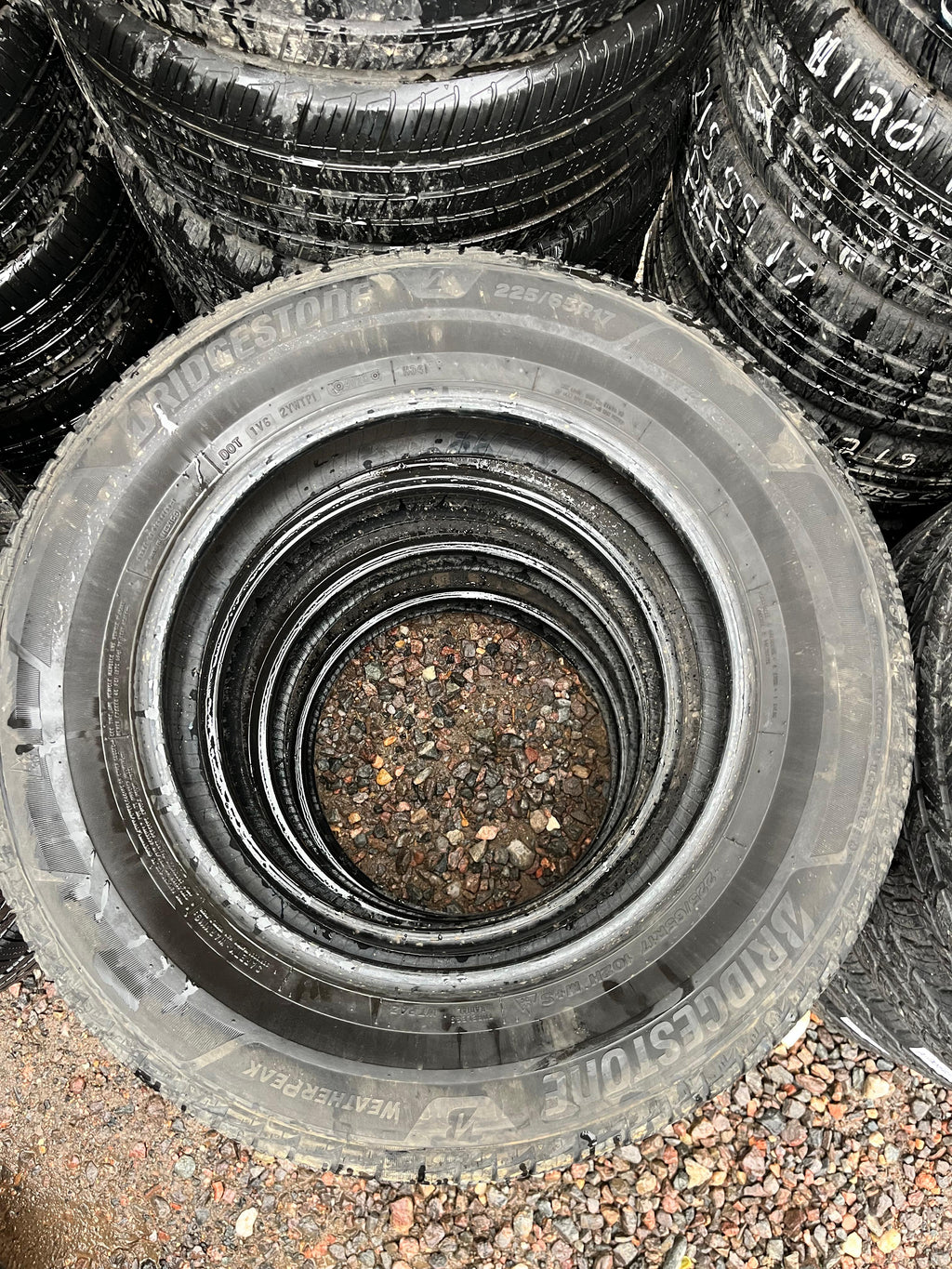 225/65R17 Set (4 Used Tires) Bridgestone WeatherPeak