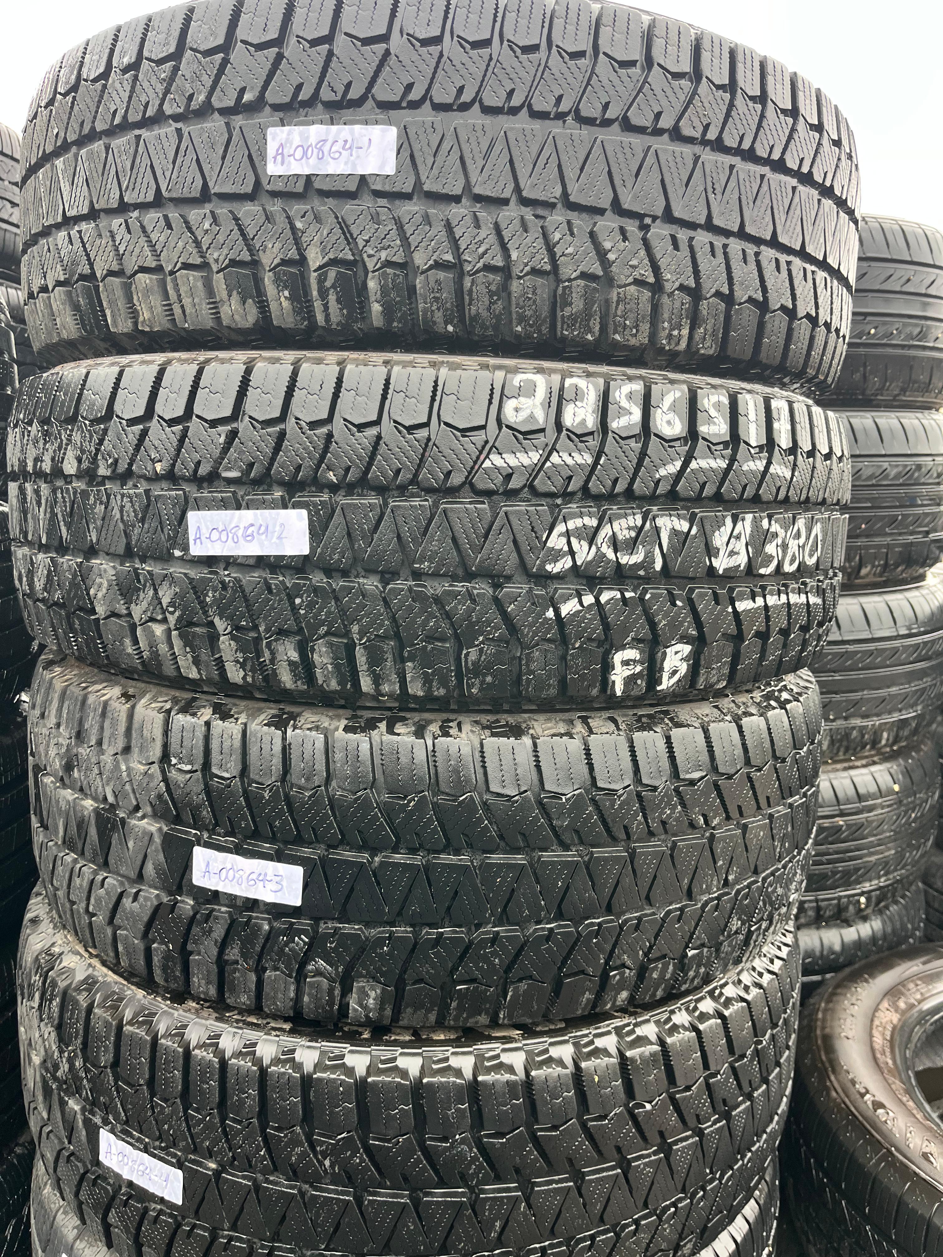 225/65R17 Set (4 Used Tires) Bridgestone Blizzak