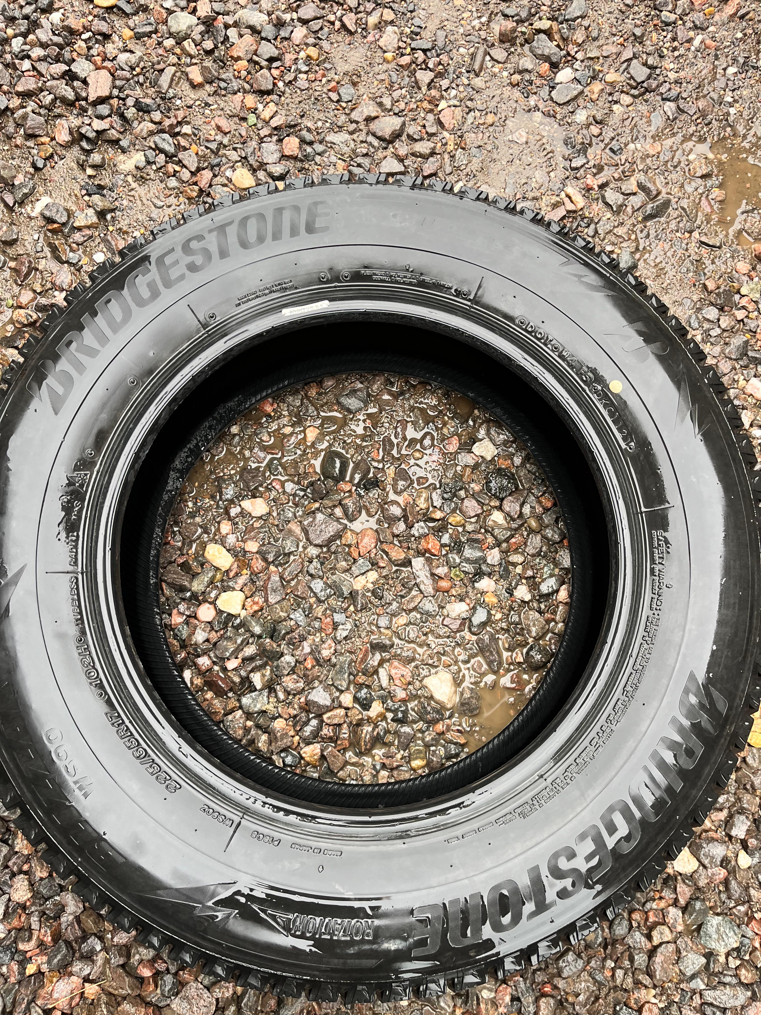 225/65R17 Set (4 Used Tires) Bridgestone Blizzak