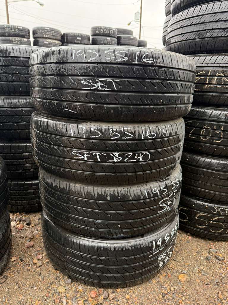 195/55R16 Set (4 Used Tires) Toyo ultra 900