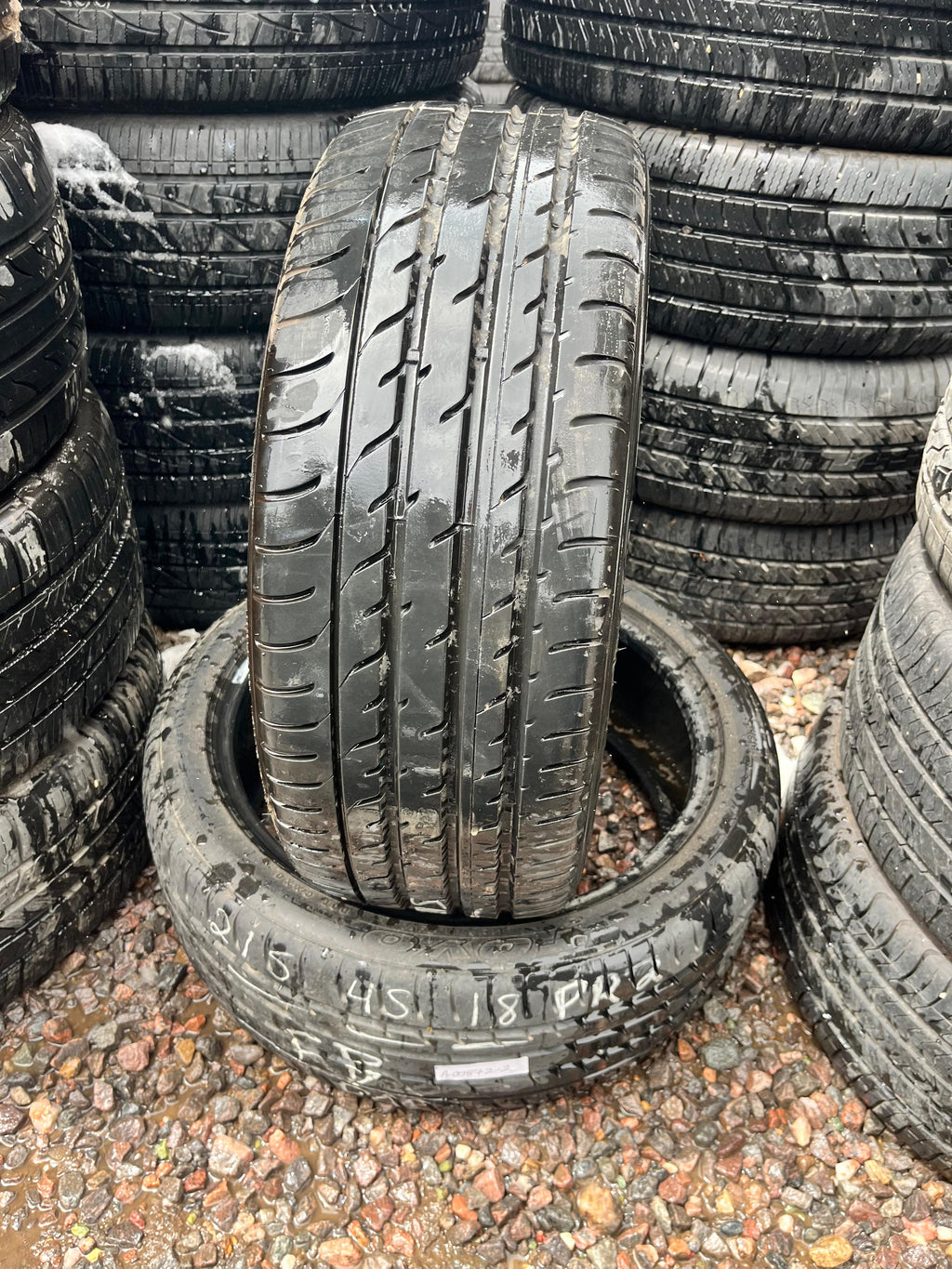 215/45ZR18 Pair (2 Used Tires) Toyo Proxes T1 (Sport)
