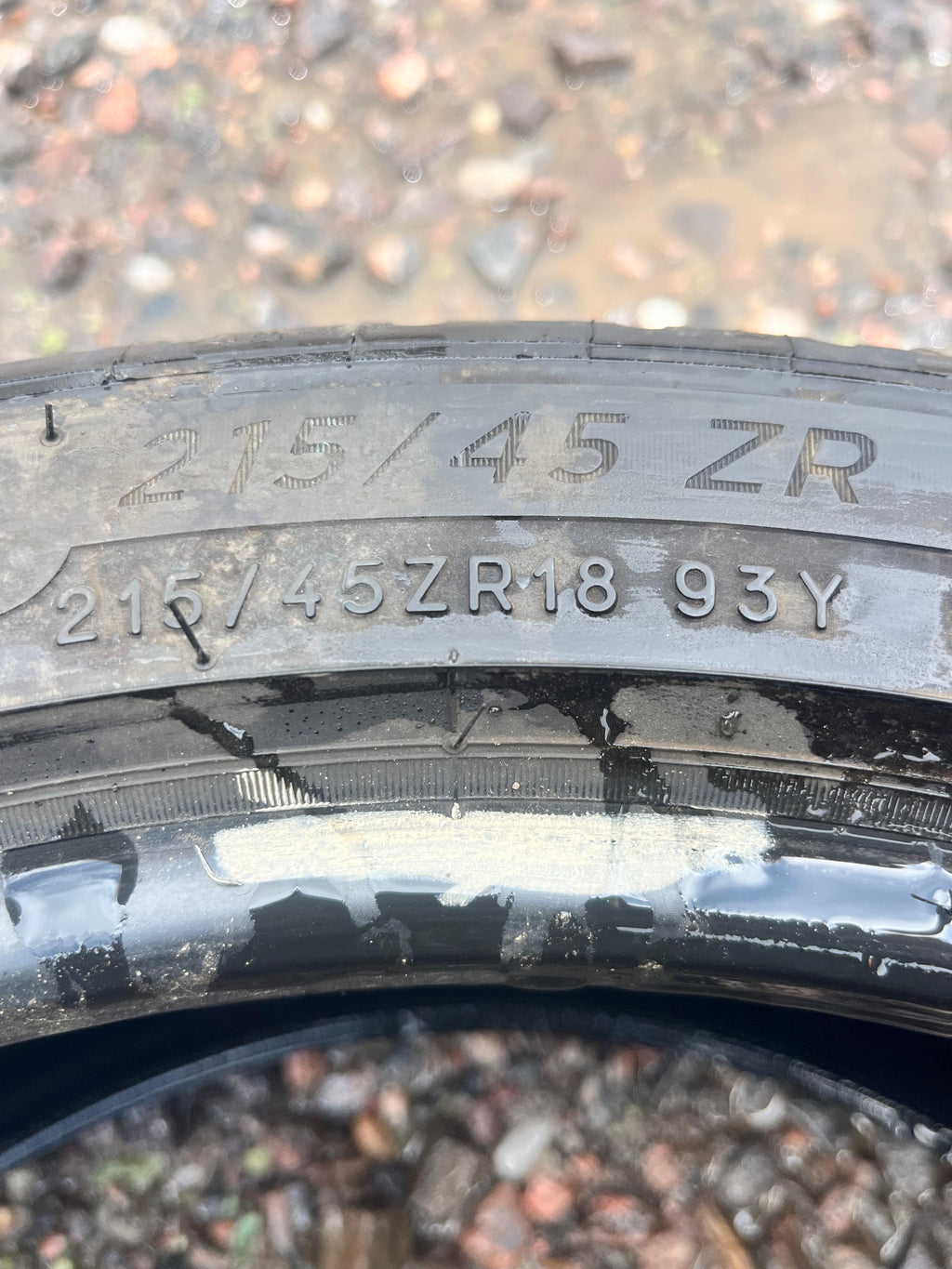 215/45ZR18 Pair (2 Used Tires) Michelin Pilot Sport 4