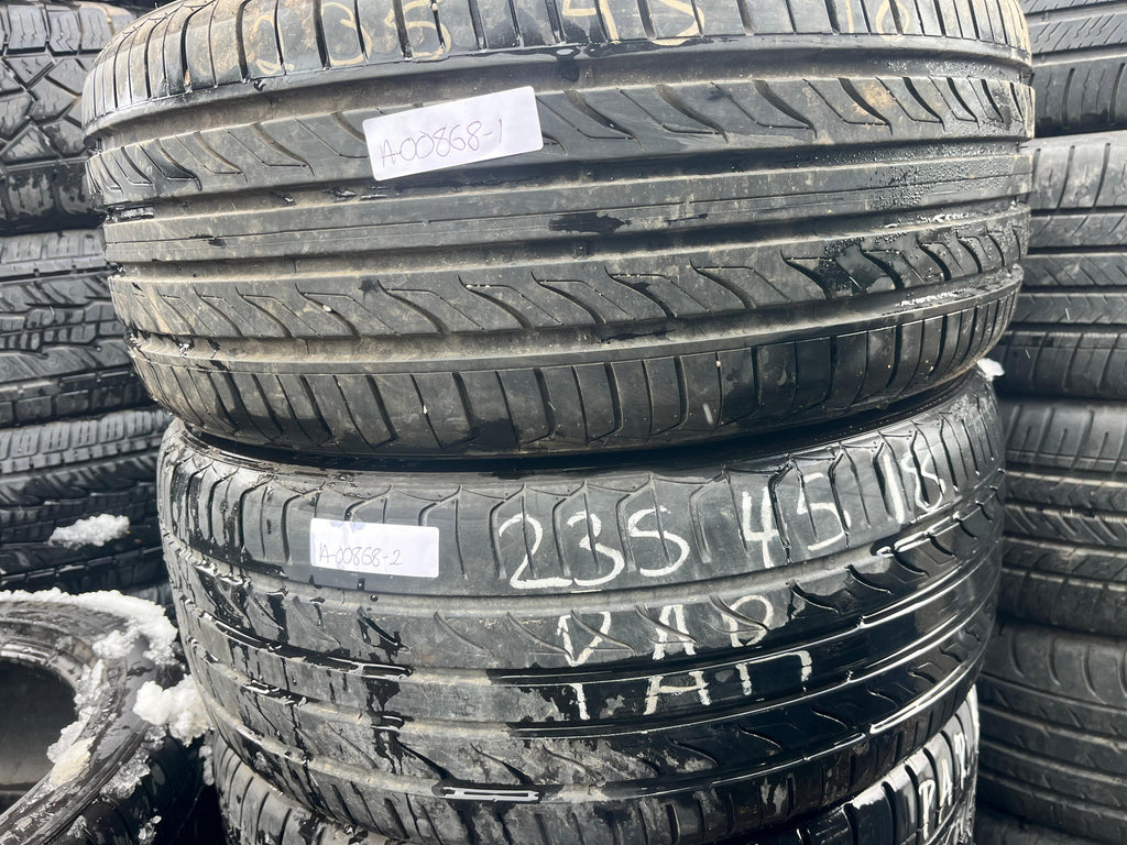 235/45ZR18  Pair (2 Used Tires) Sentury Sentury UHP