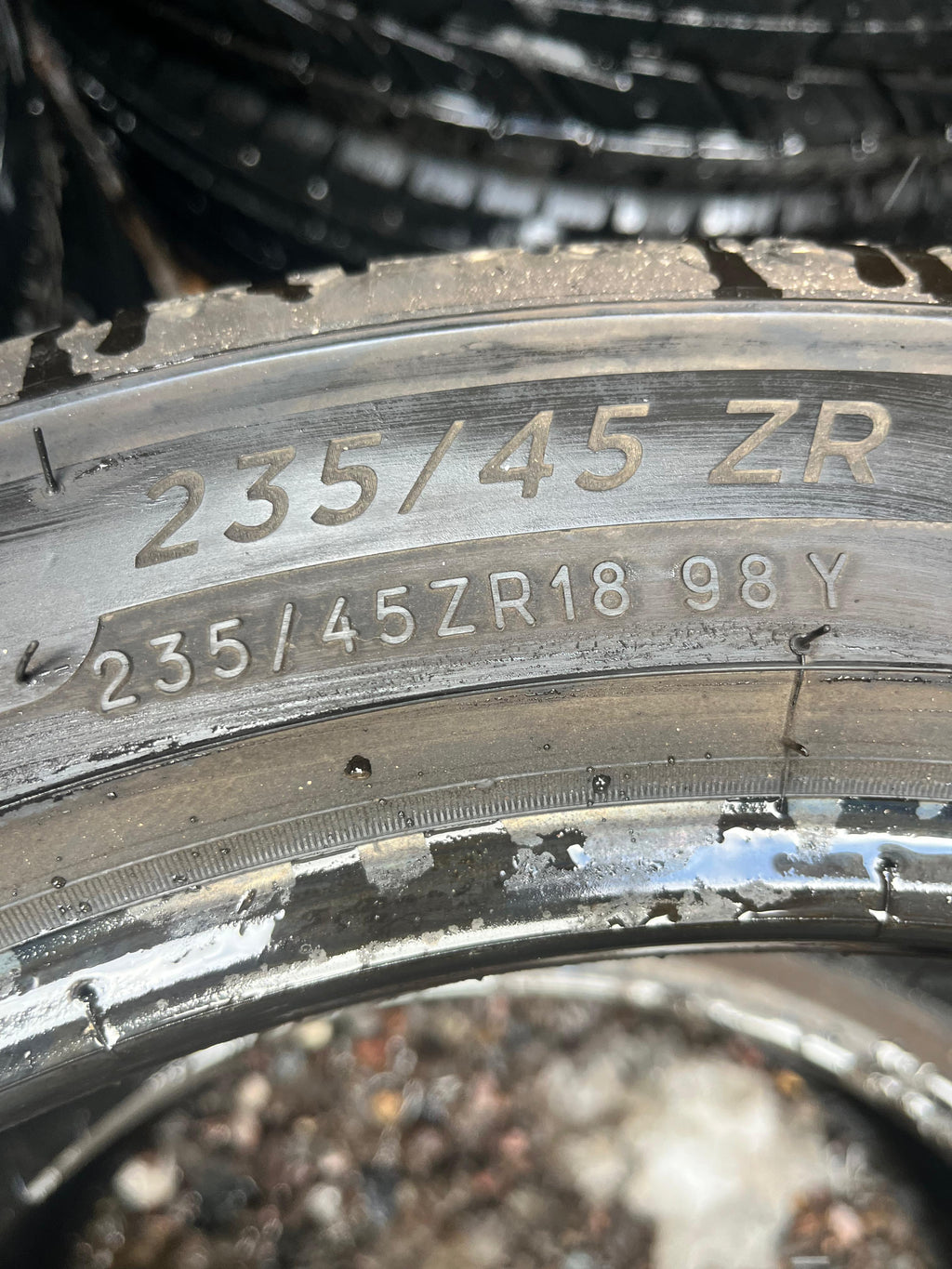 235/45ZR18 Pair (2 Used Tires) Michelin Pilot Sport 4