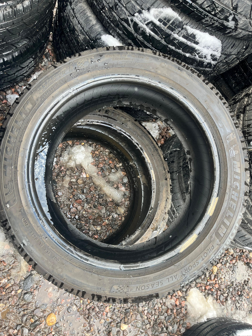 235/45ZR18 Pair (2 Used Tires) Michelin Pilot Sport 4