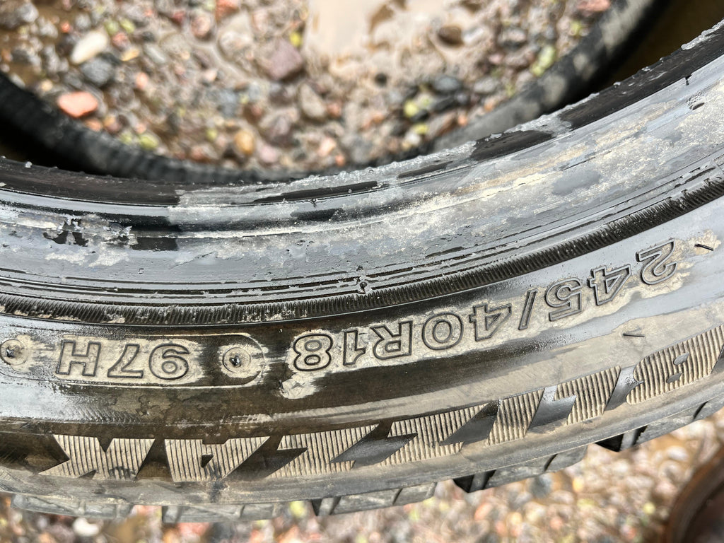 245/40R18 Set (4 Used Tires) Bridgestone Blizzak (WS80)