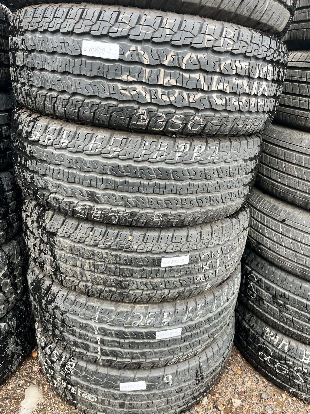 265/65R18 Set (4 Used Tires) Goodyear Wrangler (Territory)