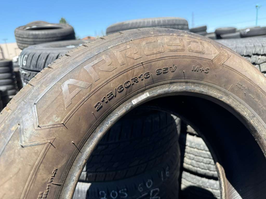 215/60R16 Set (4 Used Tires) Arroyo Eco Pro A/S