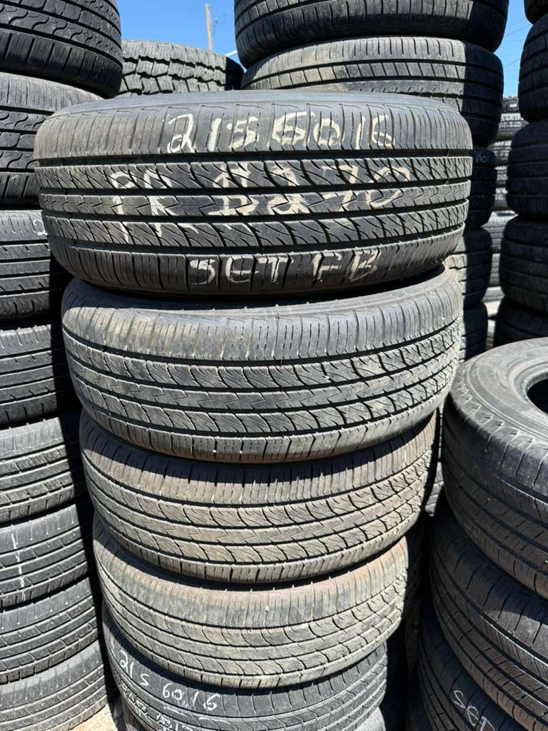 215/60R16 Set (4 Used Tires) Arroyo Eco Pro A/S