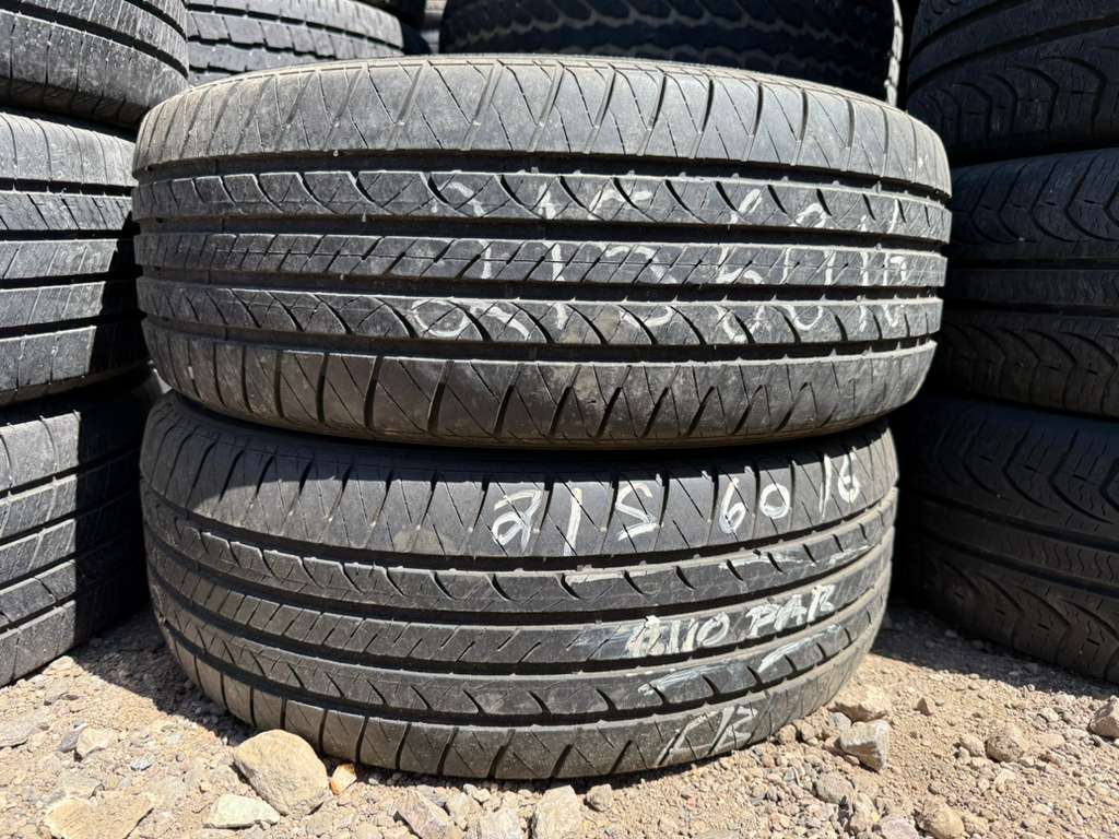 215/60R16 Pair (2 Used Tires) Douglas Touring