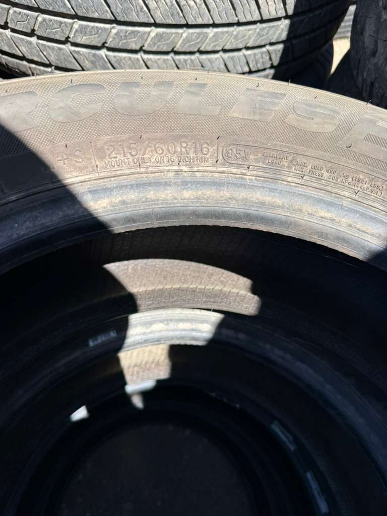 215/60R16 Pair (2 Used Tires) Hercules Connect PCV