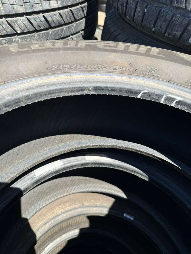 215/60R16 Pair (2 Used Tires) Laufenn G fit