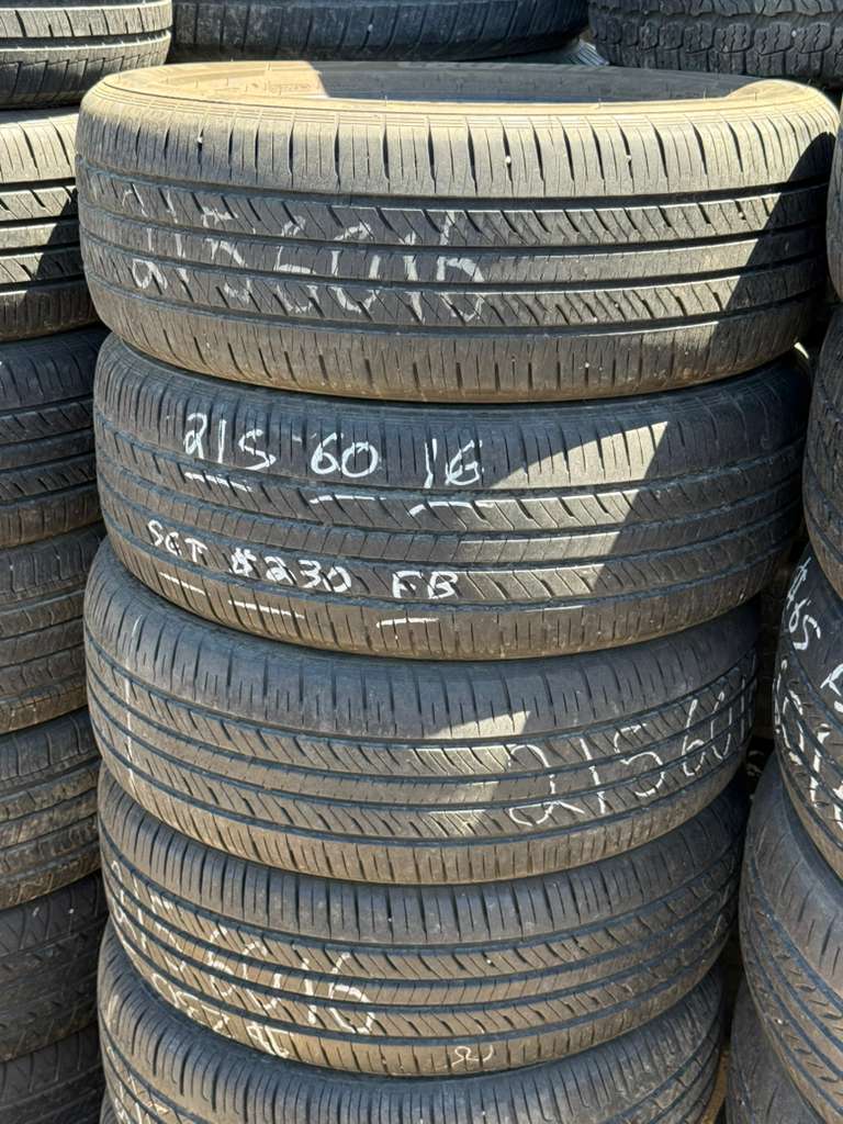 215/60R16 Set (4 Used Tires) Laufenn G Fit