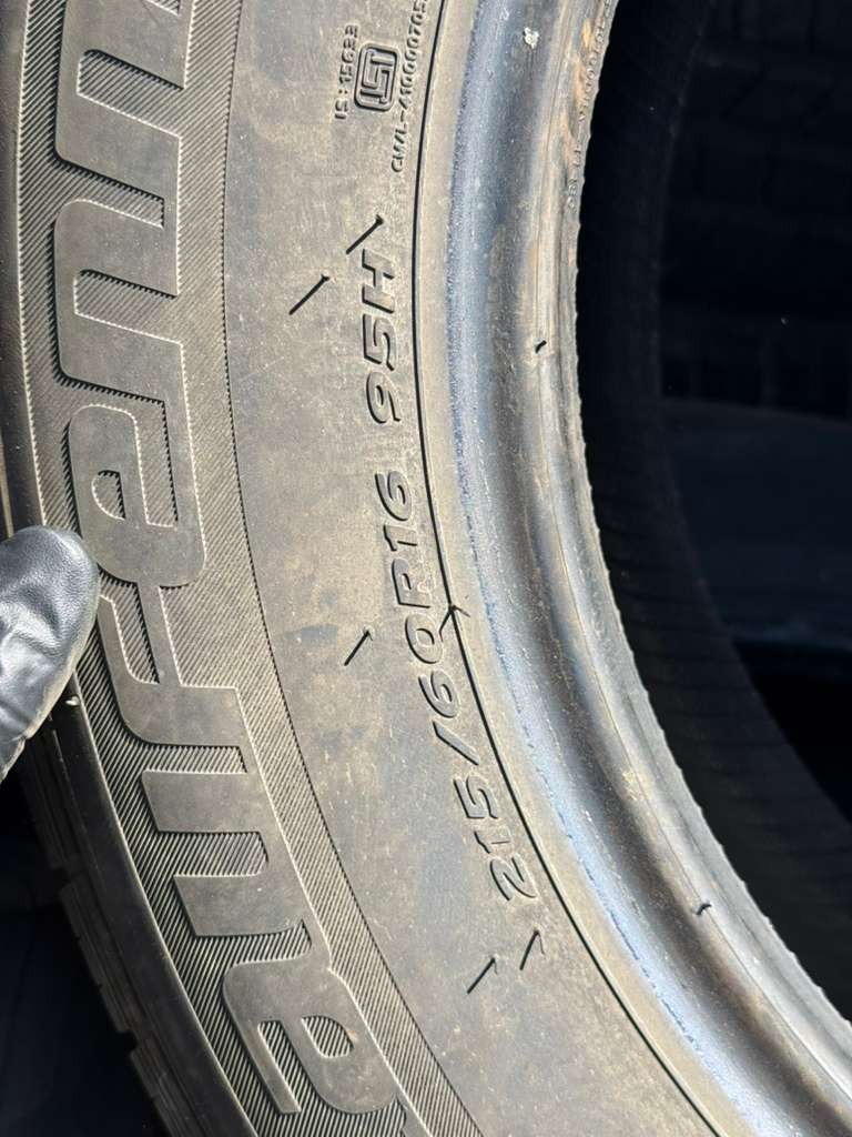 215/60R16 Set (4 Used Tires) Laufenn G Fit