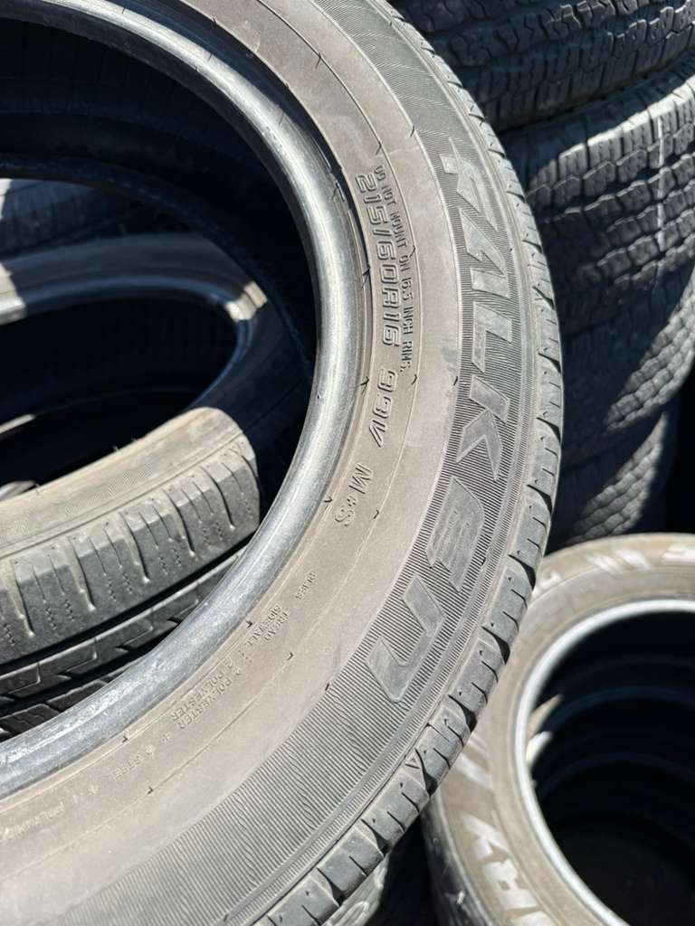 215/60R16 Pair (2 Used Tires) Falken Pro G4