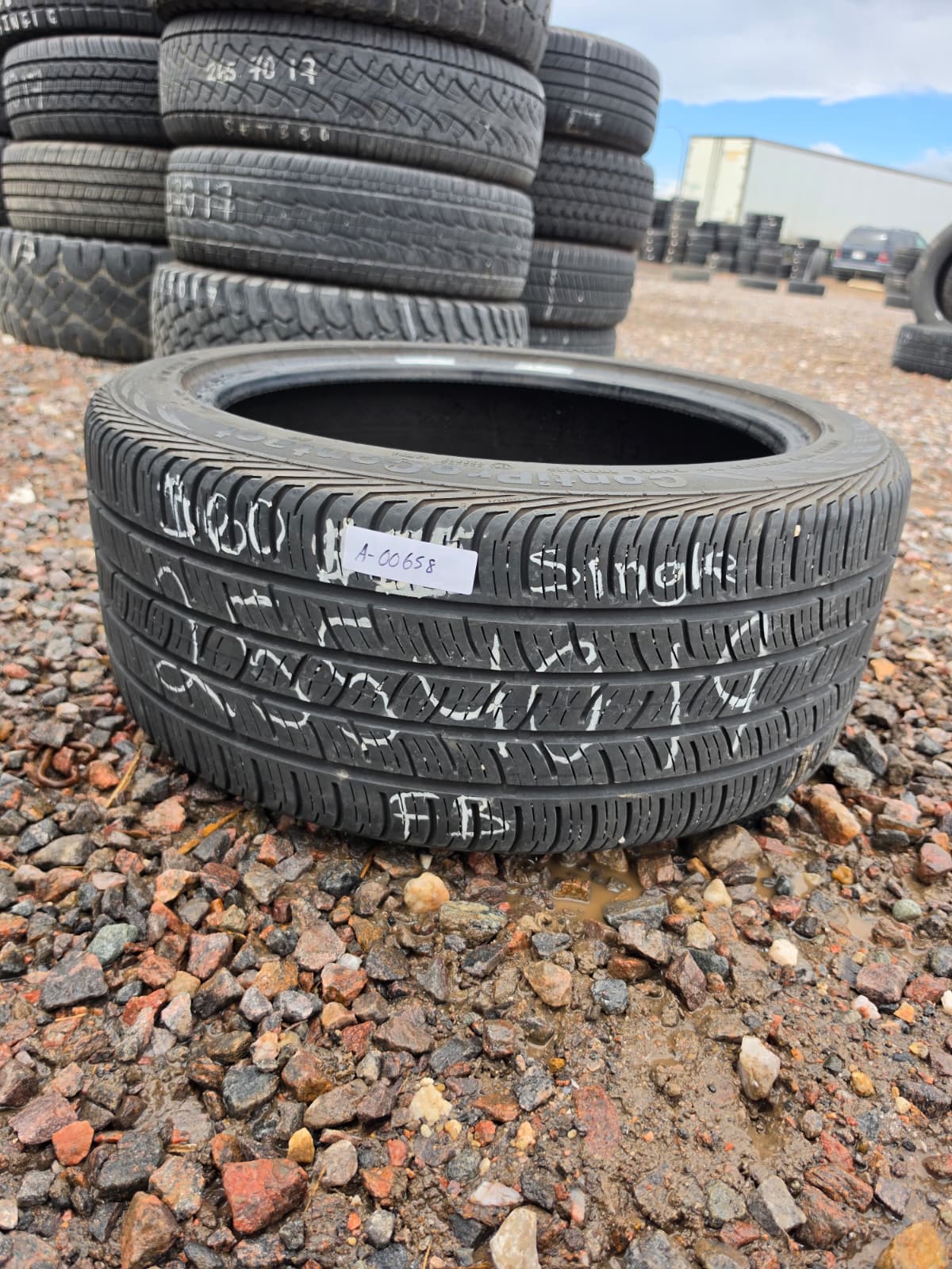 255/40R19 Single (1 Used Tire) Continental ContiSportContact