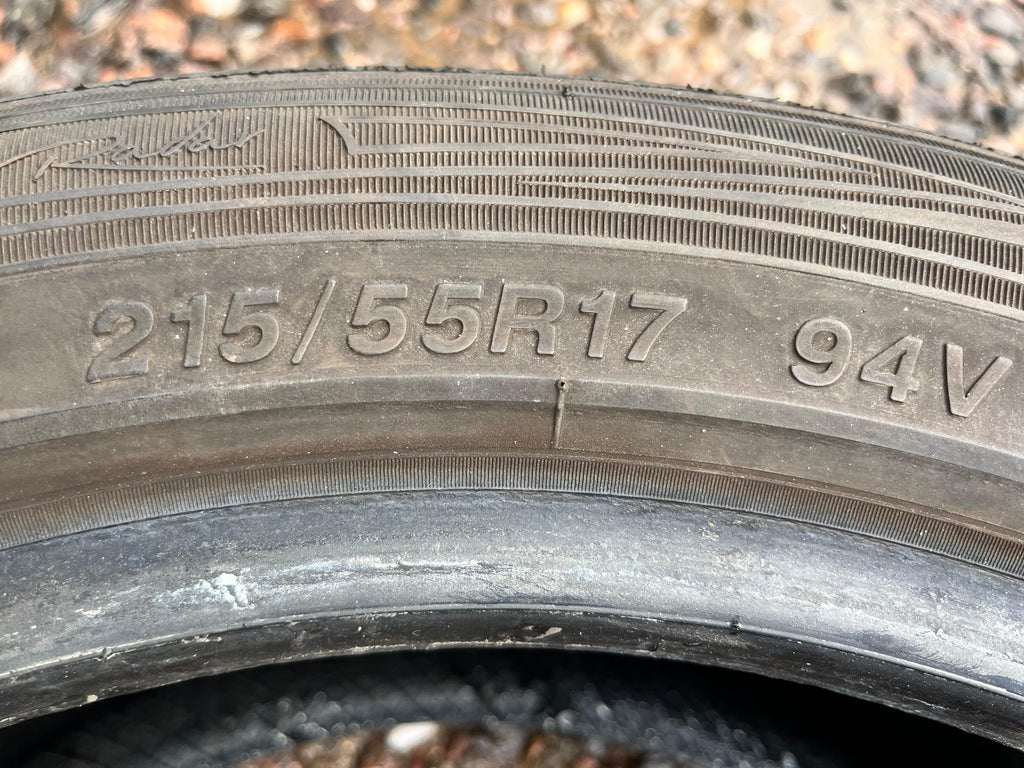 215/55R17 Set (4 Used Tires) Radar Dimas AS-8