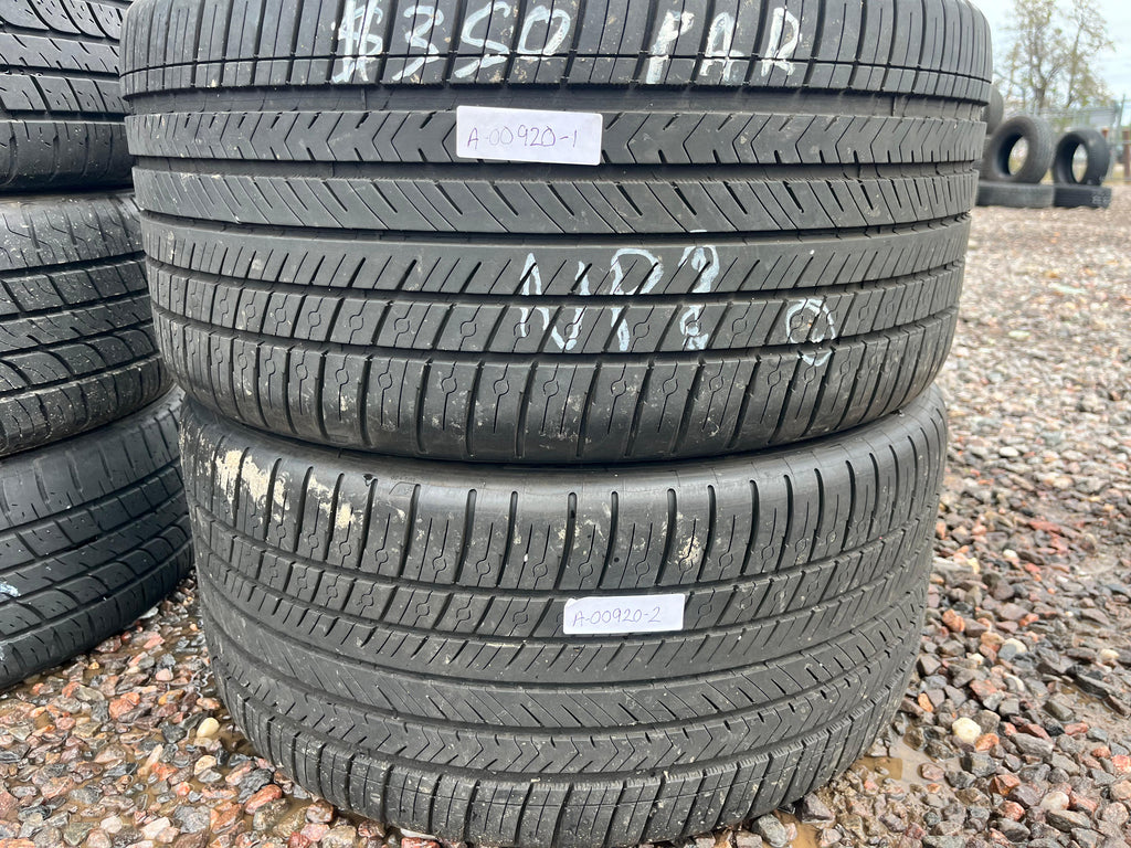 285/40ZR19 Pair (2 Used Tires) Michelin Pilot Sport 4
