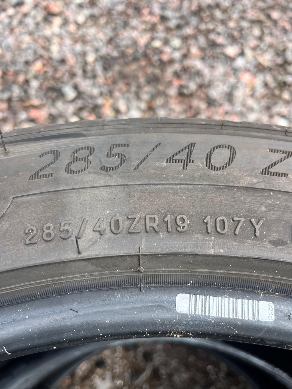 285/40ZR19 Pair (2 Used Tires) Michelin Pilot Sport 4