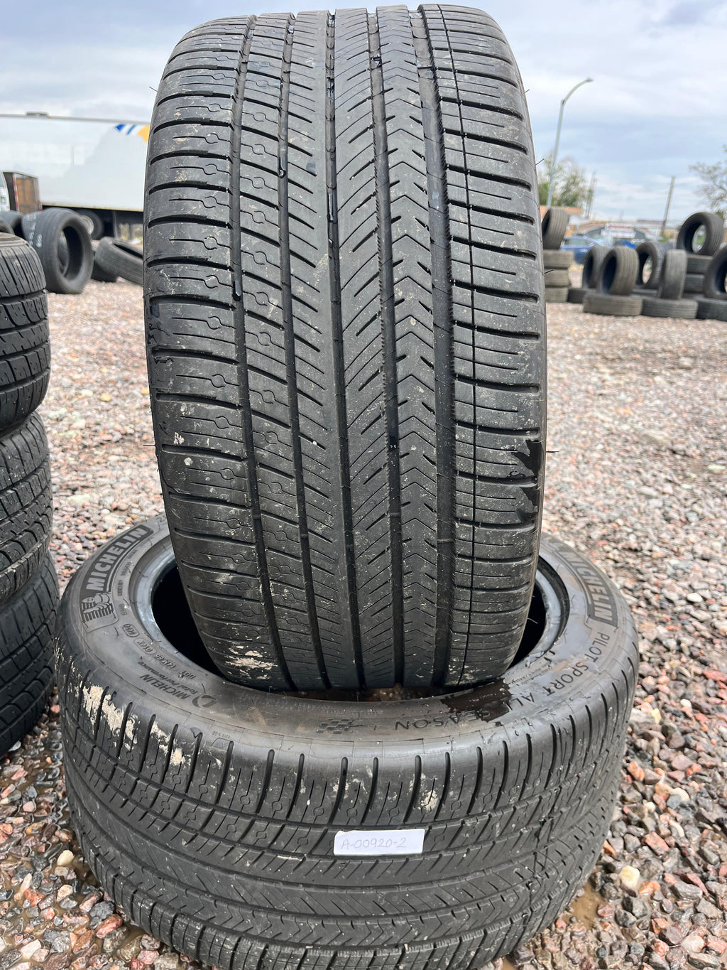 285/40ZR19 Pair (2 Used Tires) Michelin Pilot Sport 4