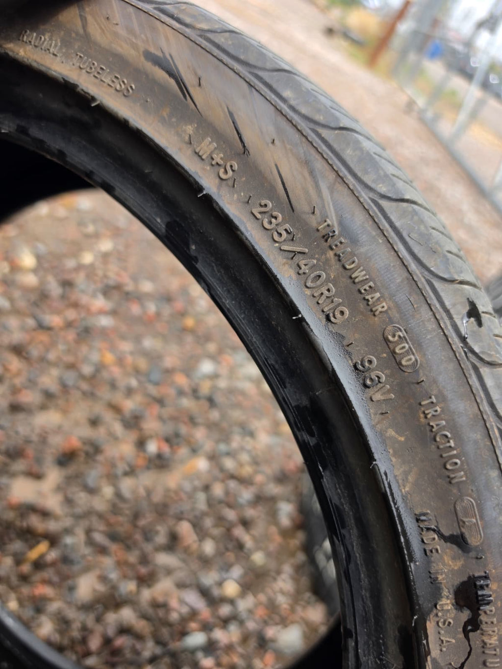 235/40R19 Single (1 Used Tire) Goodyear  Eagle Touring