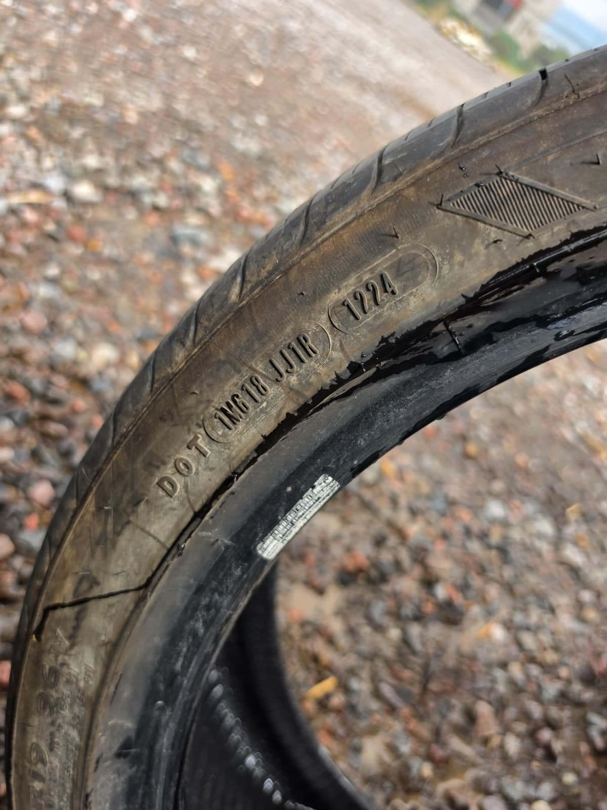 235/40R19 Single (1 Used Tire) Goodyear  Eagle Touring