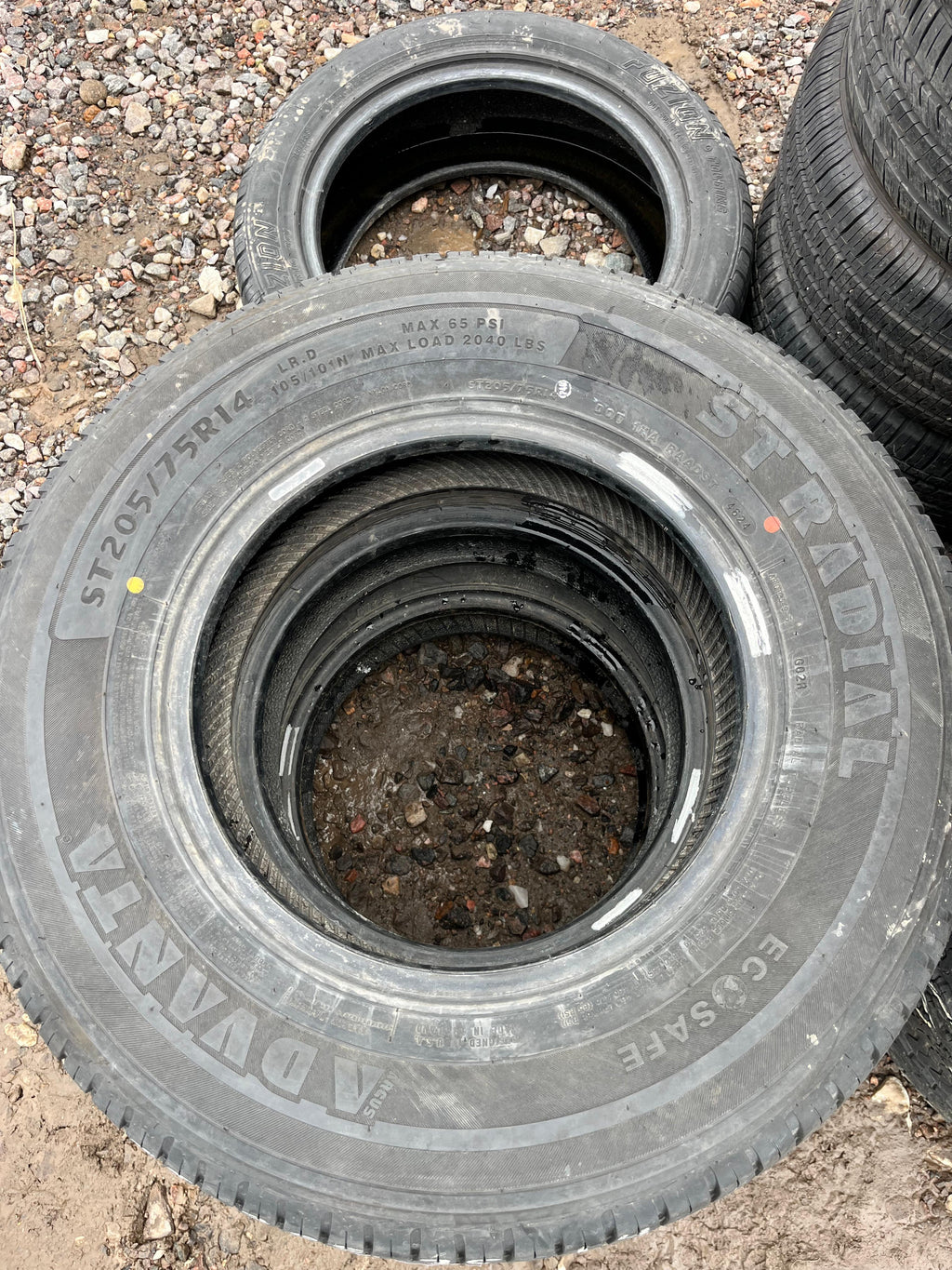 ST 205/75R14 Single (1 Used Tire) Advanta ST Radial