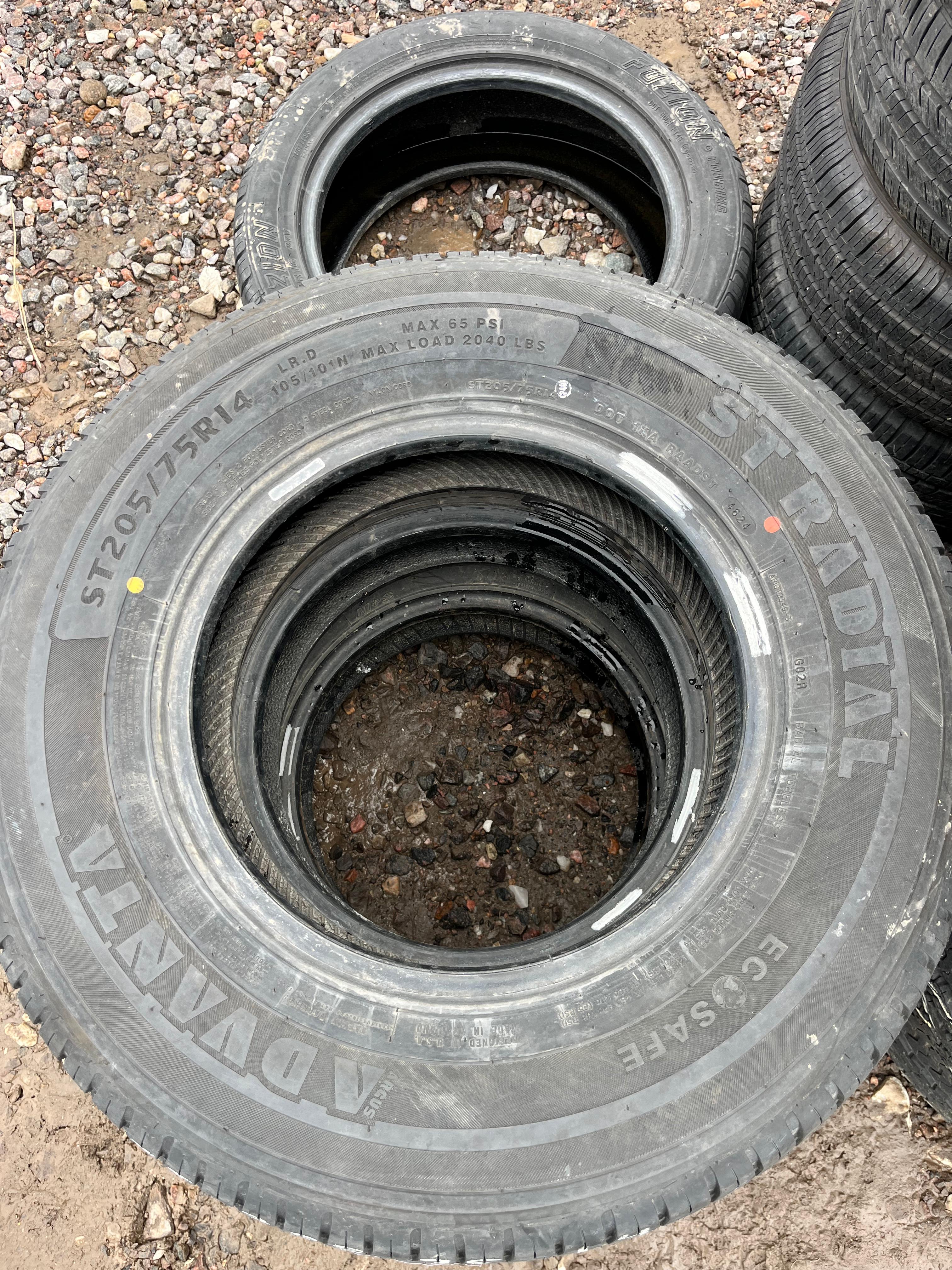 ST 205/75R14 Single (1 Used Tire) Advanta ST Radial