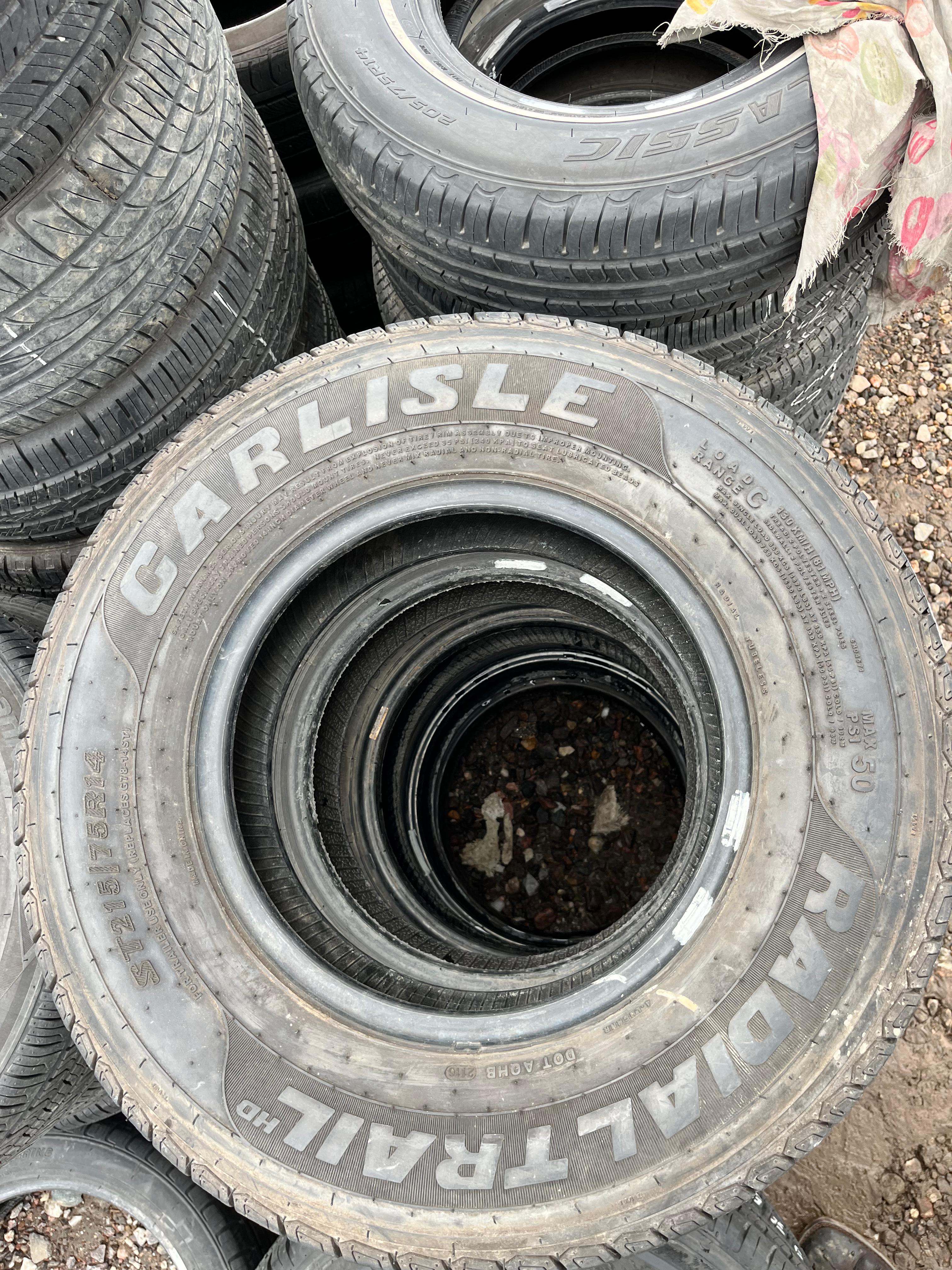 ST205/75R14 Single (1 Used Tire) Carlisle Radial Trail