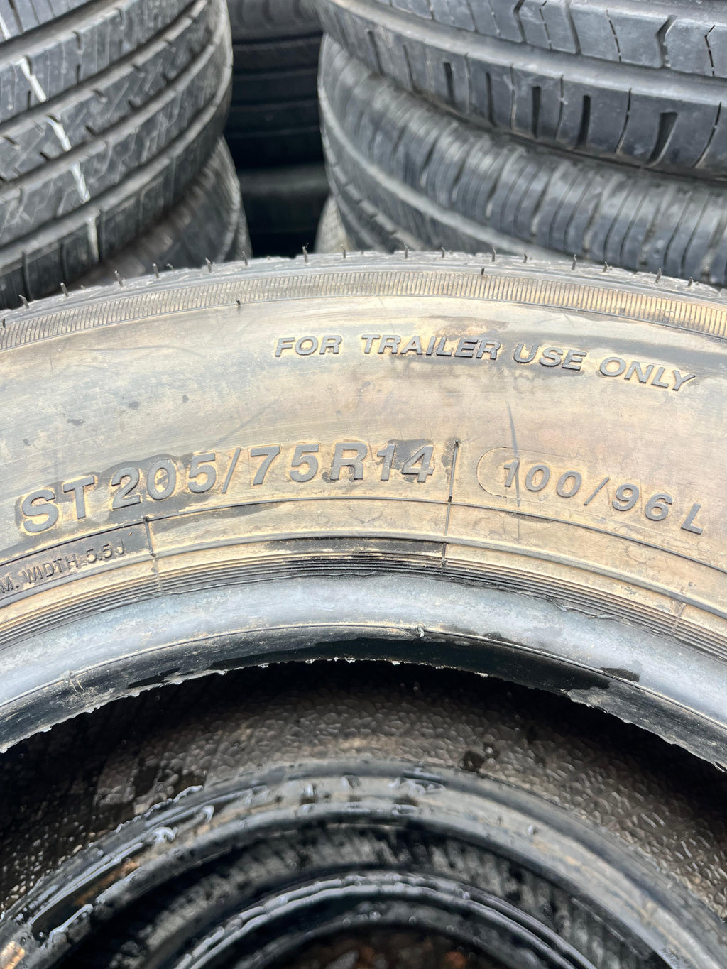 ST205/75R14 Single (1 Used Tire) Schooner Schooner STR