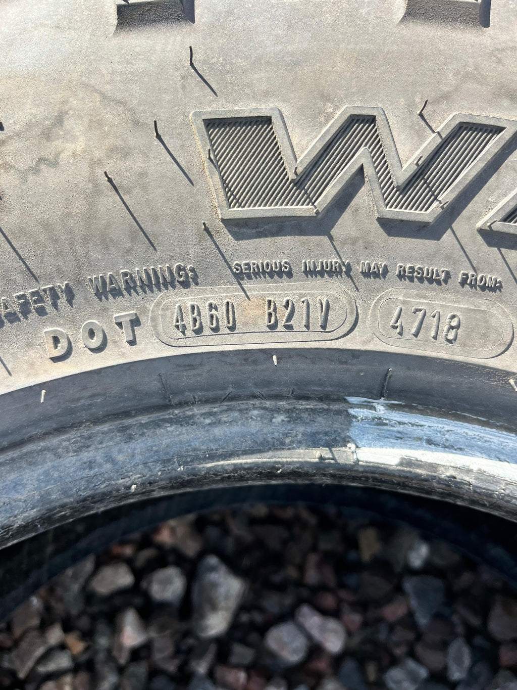 LT31x10.50R15 Single (1 Used Tire) Goodyear Wrangler Duratrac