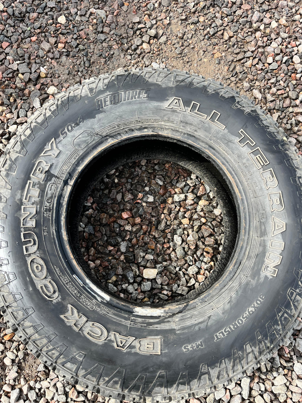 LT30x9.50R15 Single (1 Used Tire) DeanTires Back Country (SQ-4)