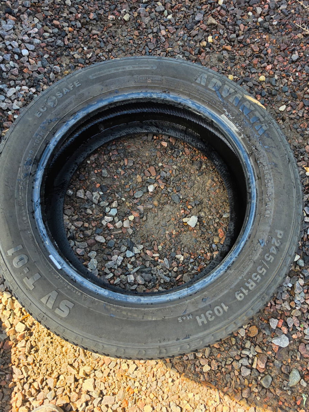 245/55R19 Single (1 Used Tire) Advanta SV T-01