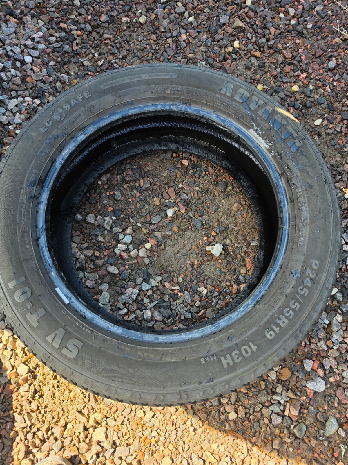 245/55R19 Single (1 Used Tire) Advanta SV T-01