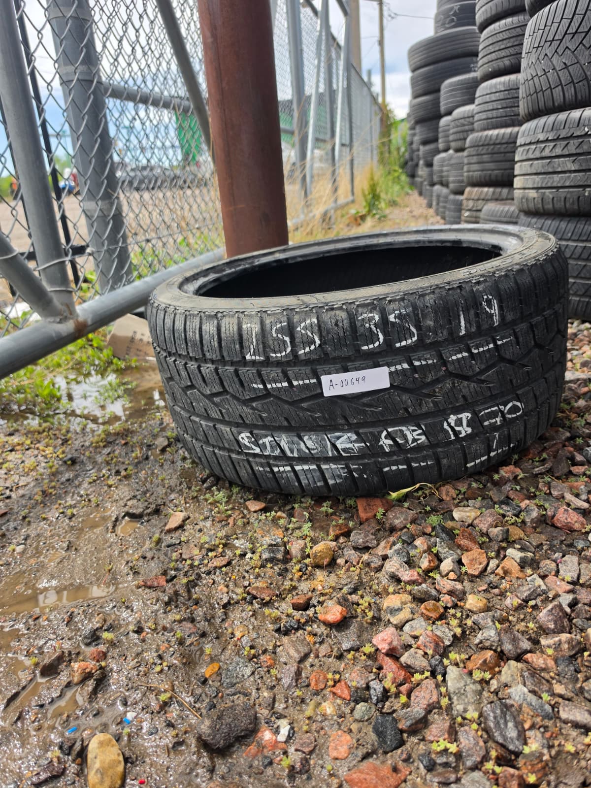 255/35R19 Single (1 Used Tire) Toyo Celsuis