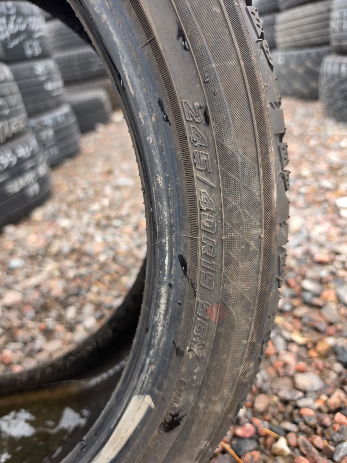 245/40R19 Single (1 Used Tire) Yokohama Advan Sport