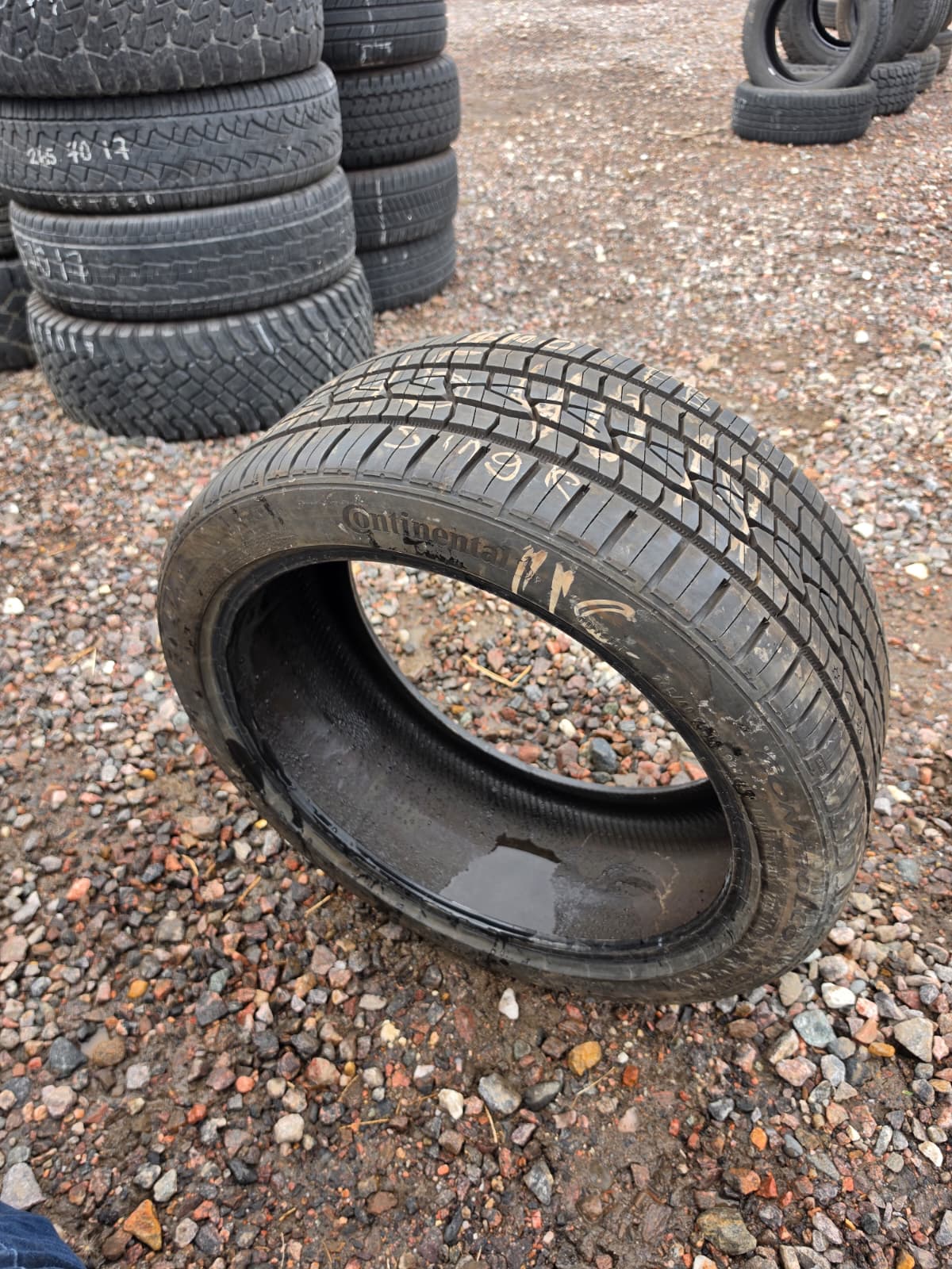 245/40R19 Single (1 Used Tire) Continental Control Contact Sport