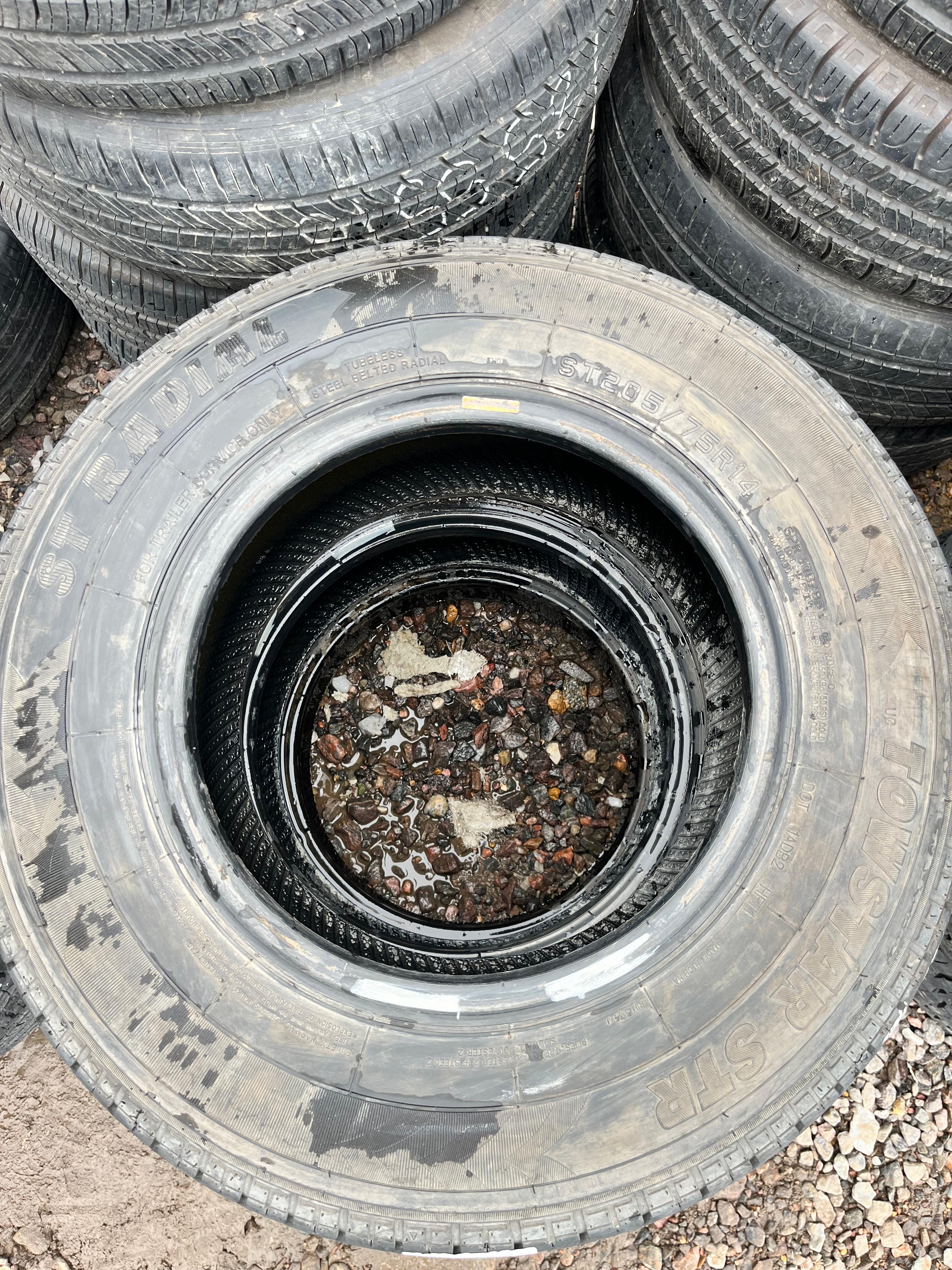 ST205/75R14 Single (1 Used Tire) Towstar STR ST Radial