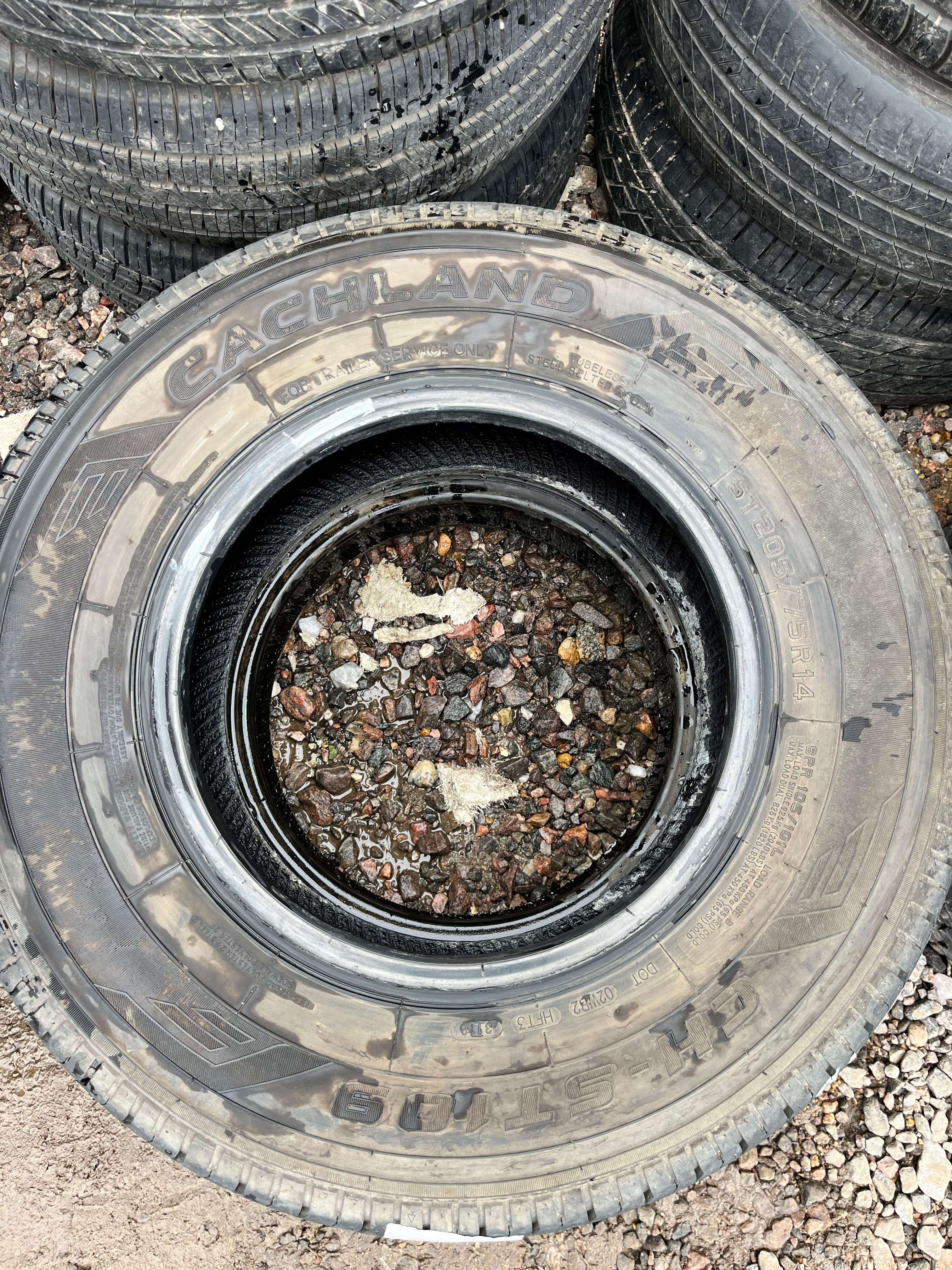 ST205/75R14 Single (1 Used Tire) Cachland CH-ST109