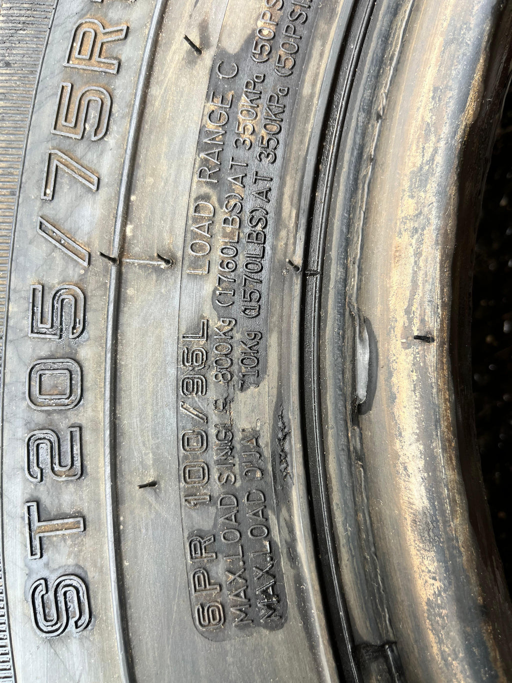 ST205/75R14 Single (1 Used Tire) Power King Towmax SRT