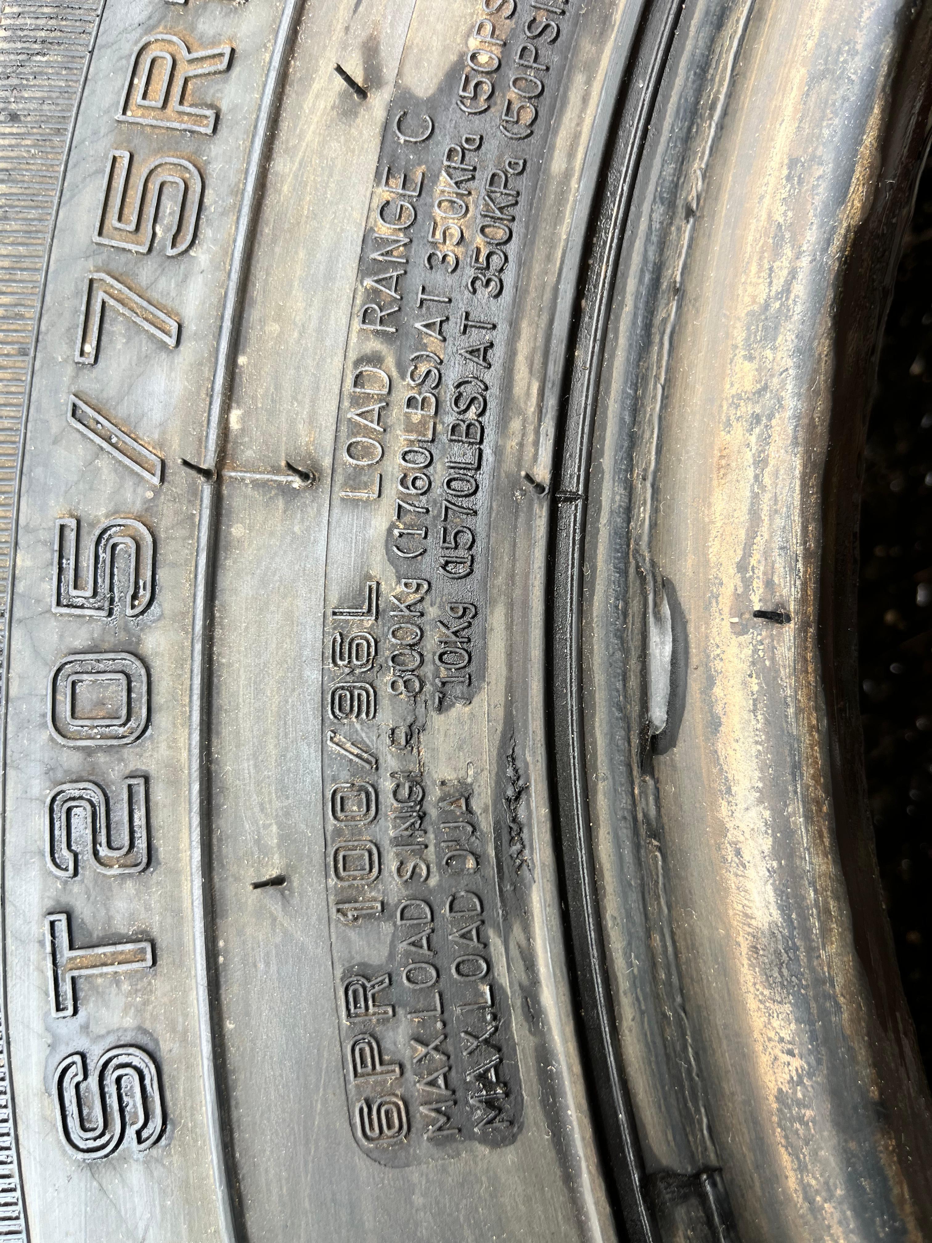 ST205/75R14 Single (1 Used Tire) Power King Towmax SRT