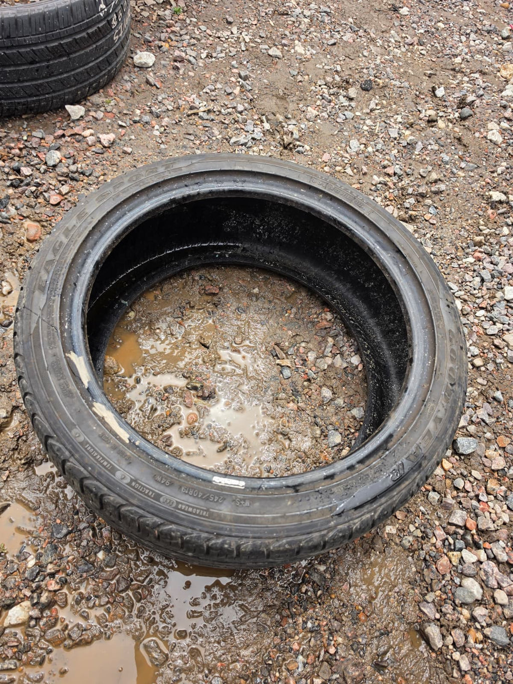 245/40R19 Single (1 Used Tire) Goodyear Eagle Sport