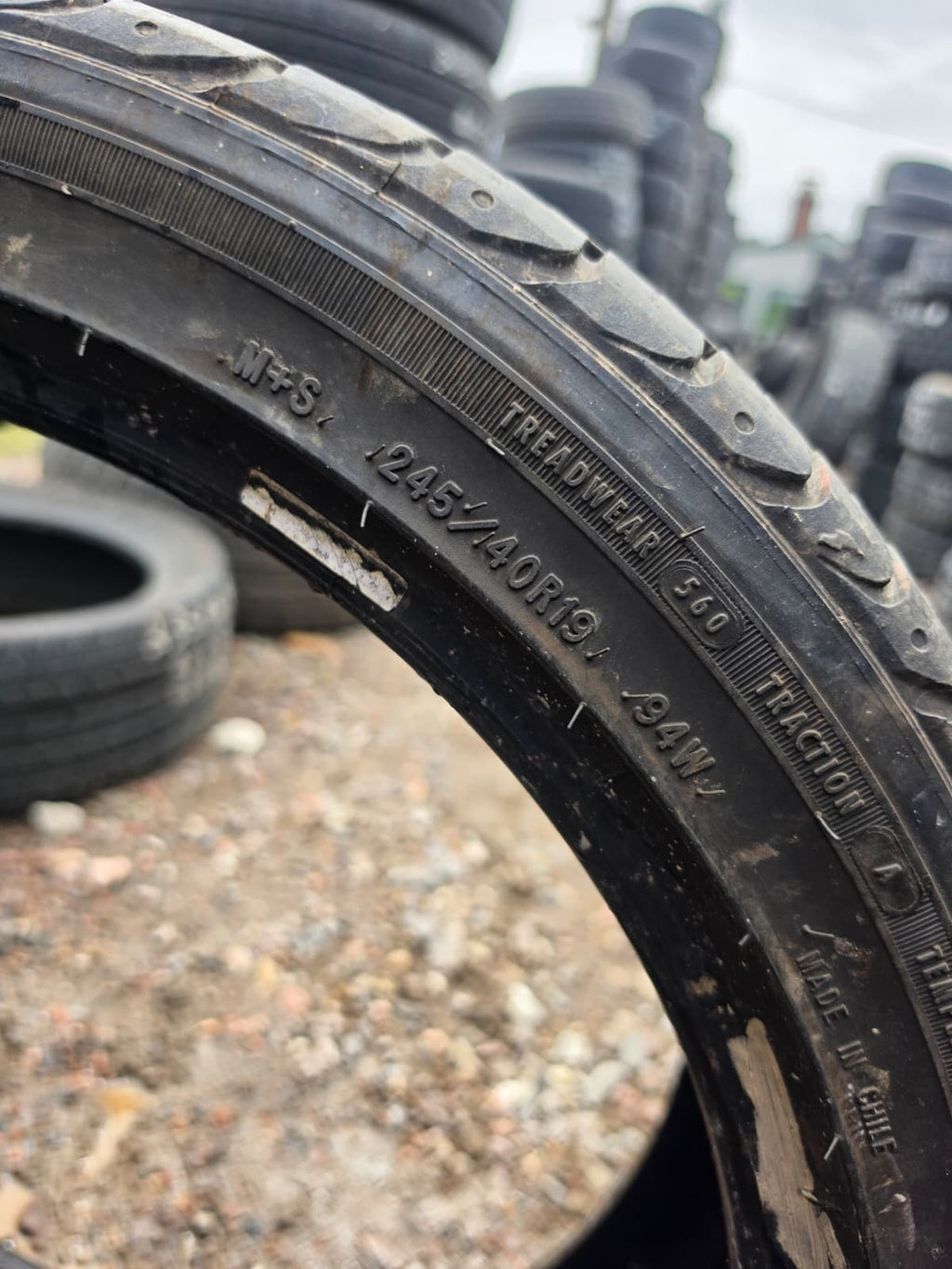 245/40R19 Single (1 Used Tire) Goodyear Eagle Sport