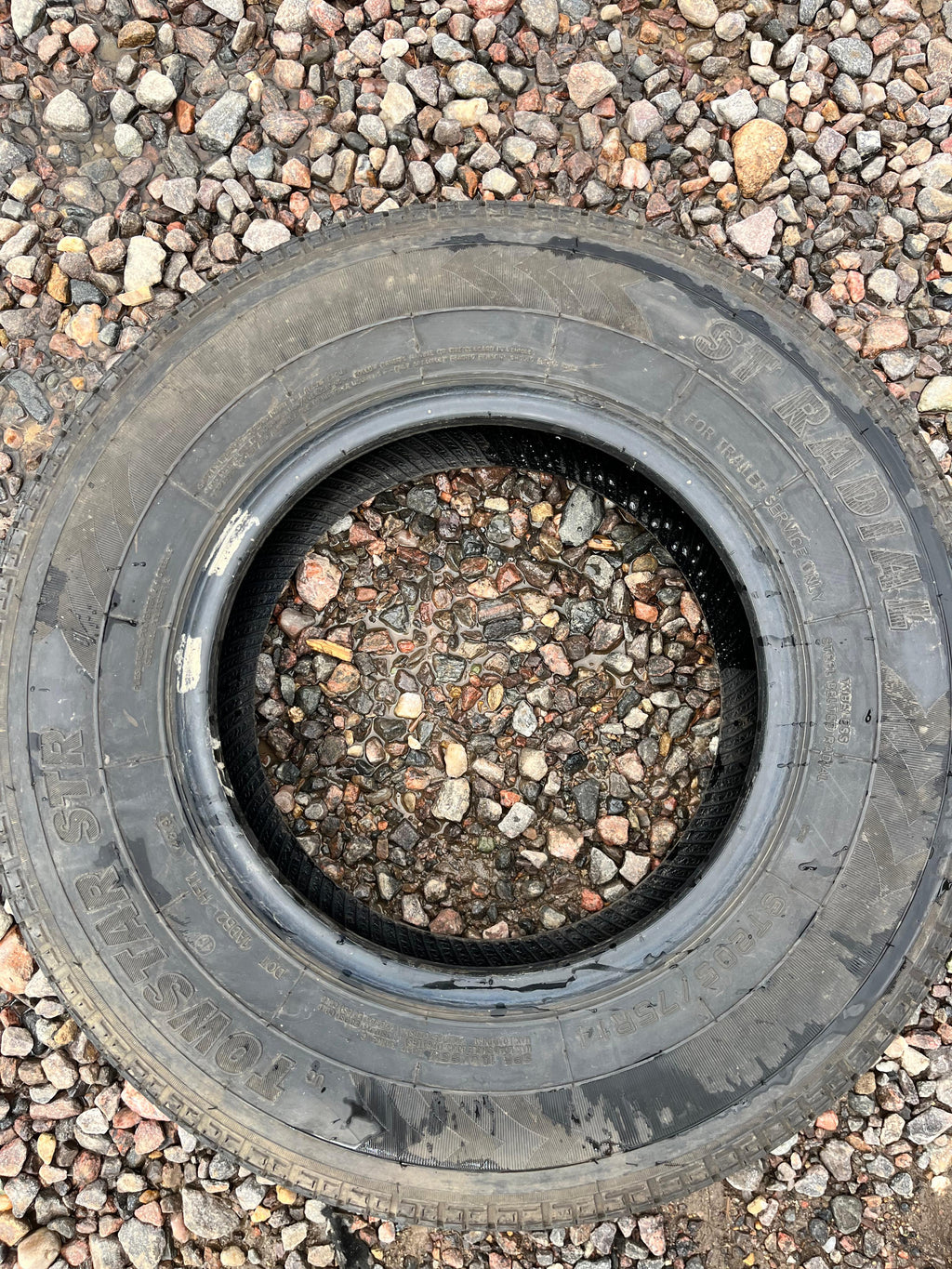 ST205/75R14 Single (1 Used Tire) Towstar STR ST Radial