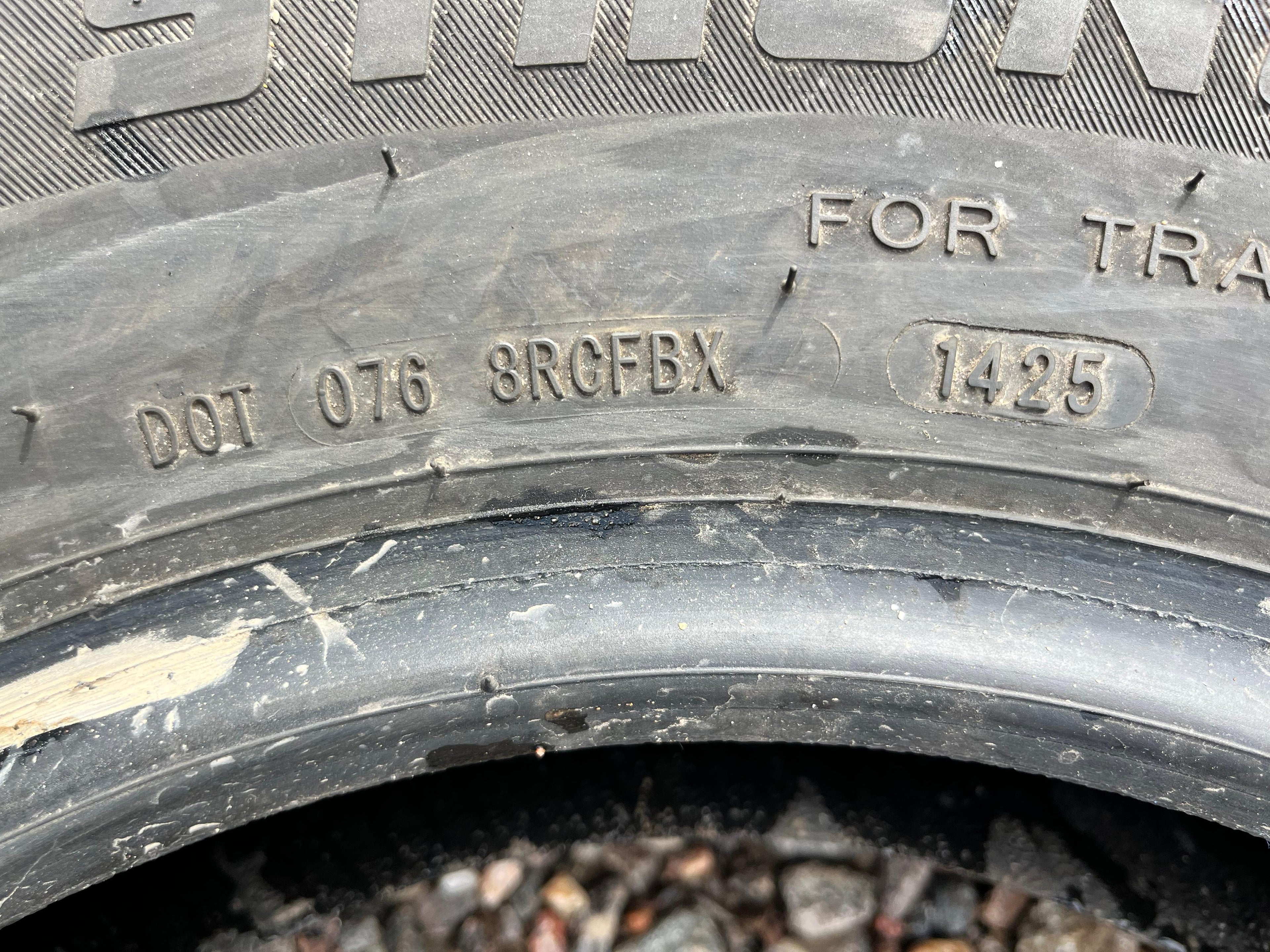 ST205/75 R14 Single (1 Used Tire) Hercules Strong Guard