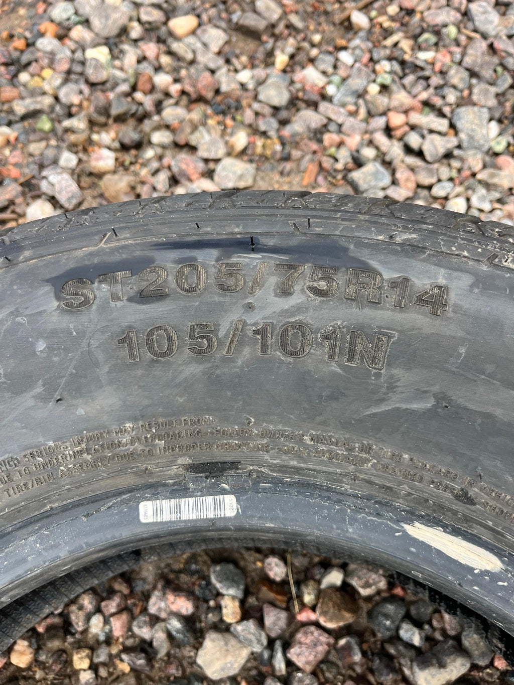 ST205/75 R14 Single (1 Used Tire) Hercules Strong Guard