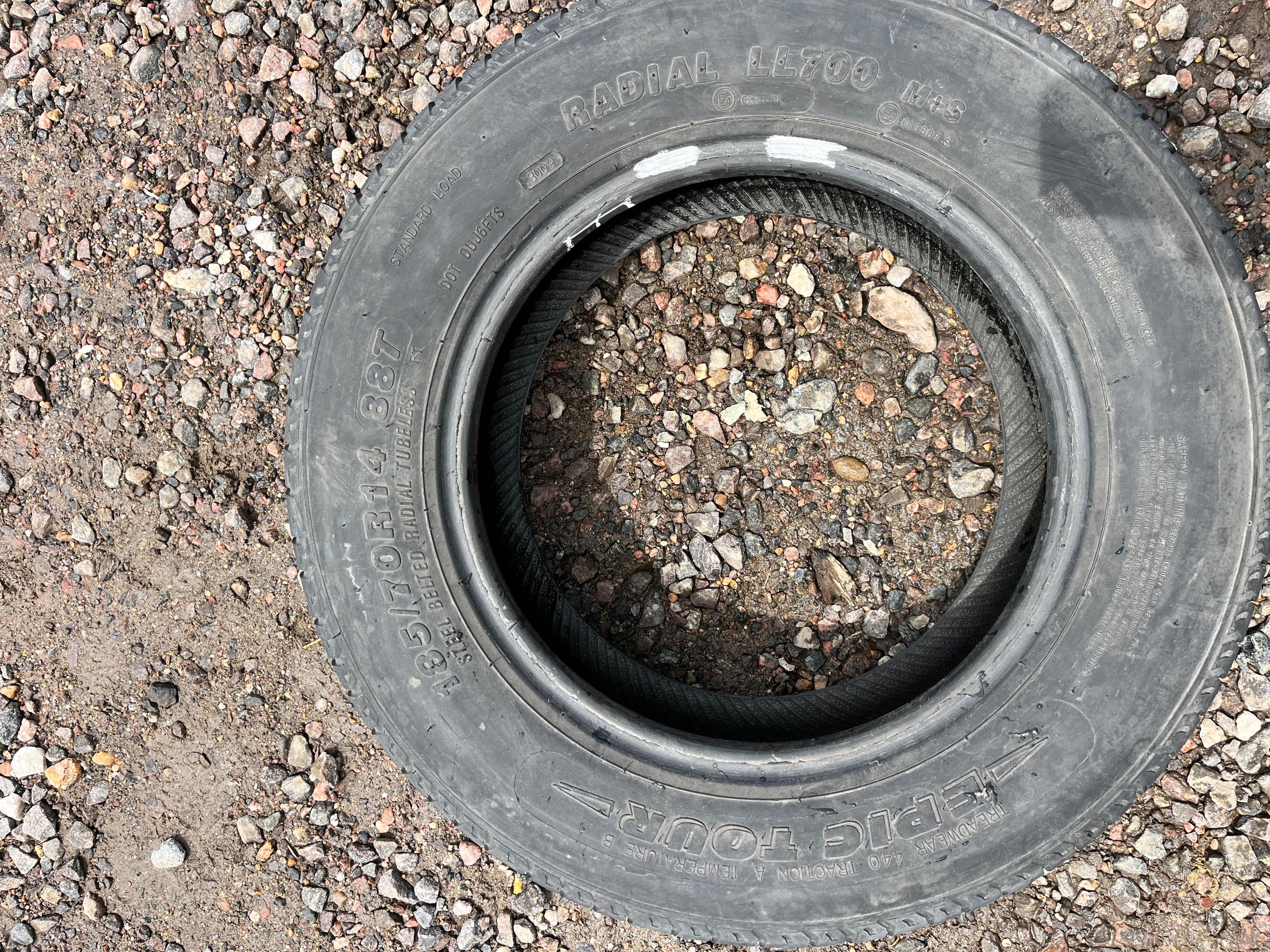 185/70R14 Single (1 Used Tire) Epic Tour Radial LL700