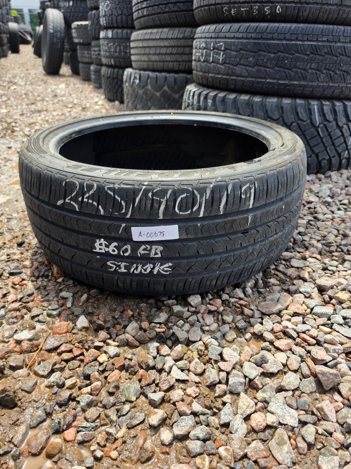 225/40R19 Single (1 Used Tire) Hercules Raptis